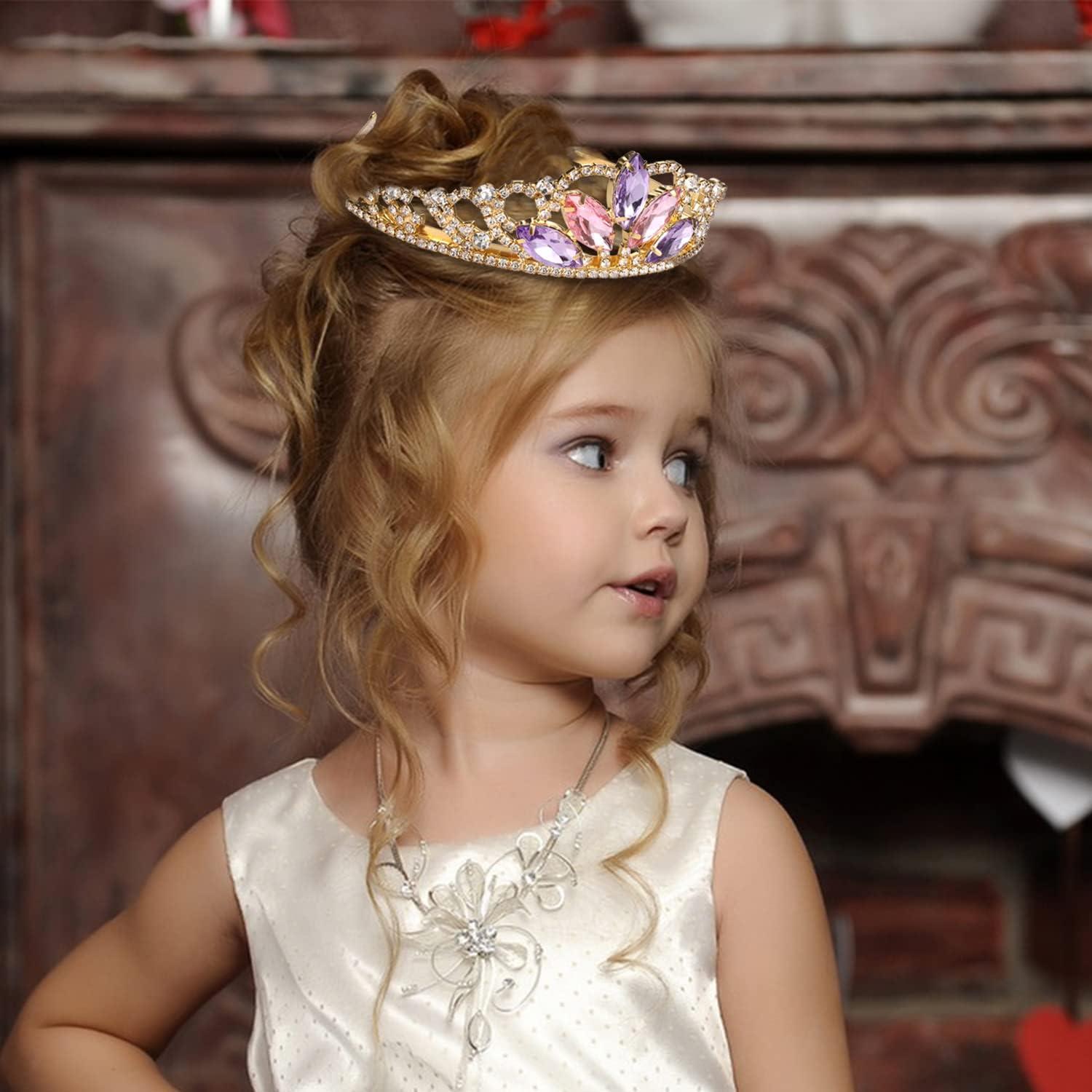 Tiara de Rapunzel Vinjewelry para Niñas y Adultos 5.08 cm