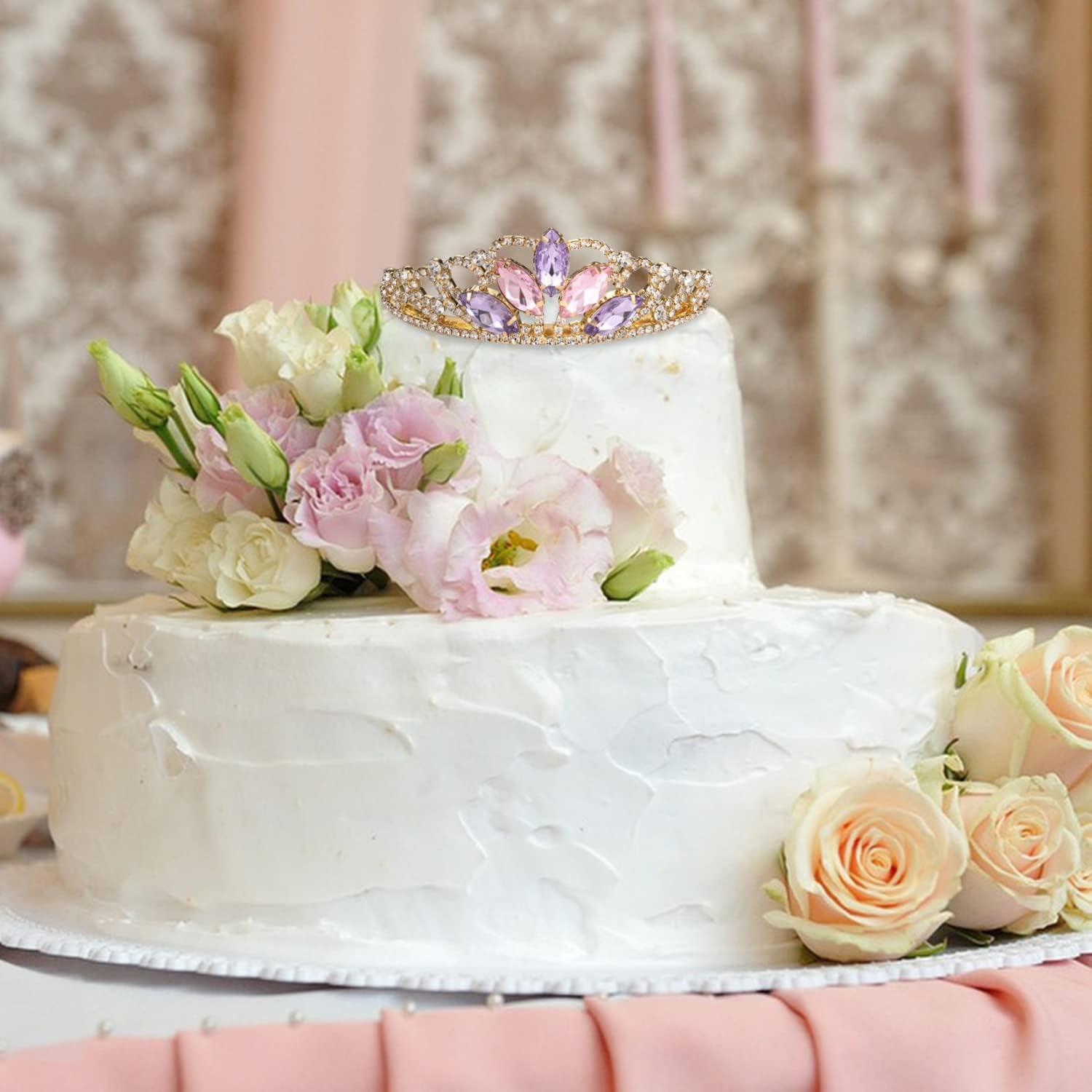 Tiara de Rapunzel Vinjewelry para Niñas y Adultos 5.08 cm