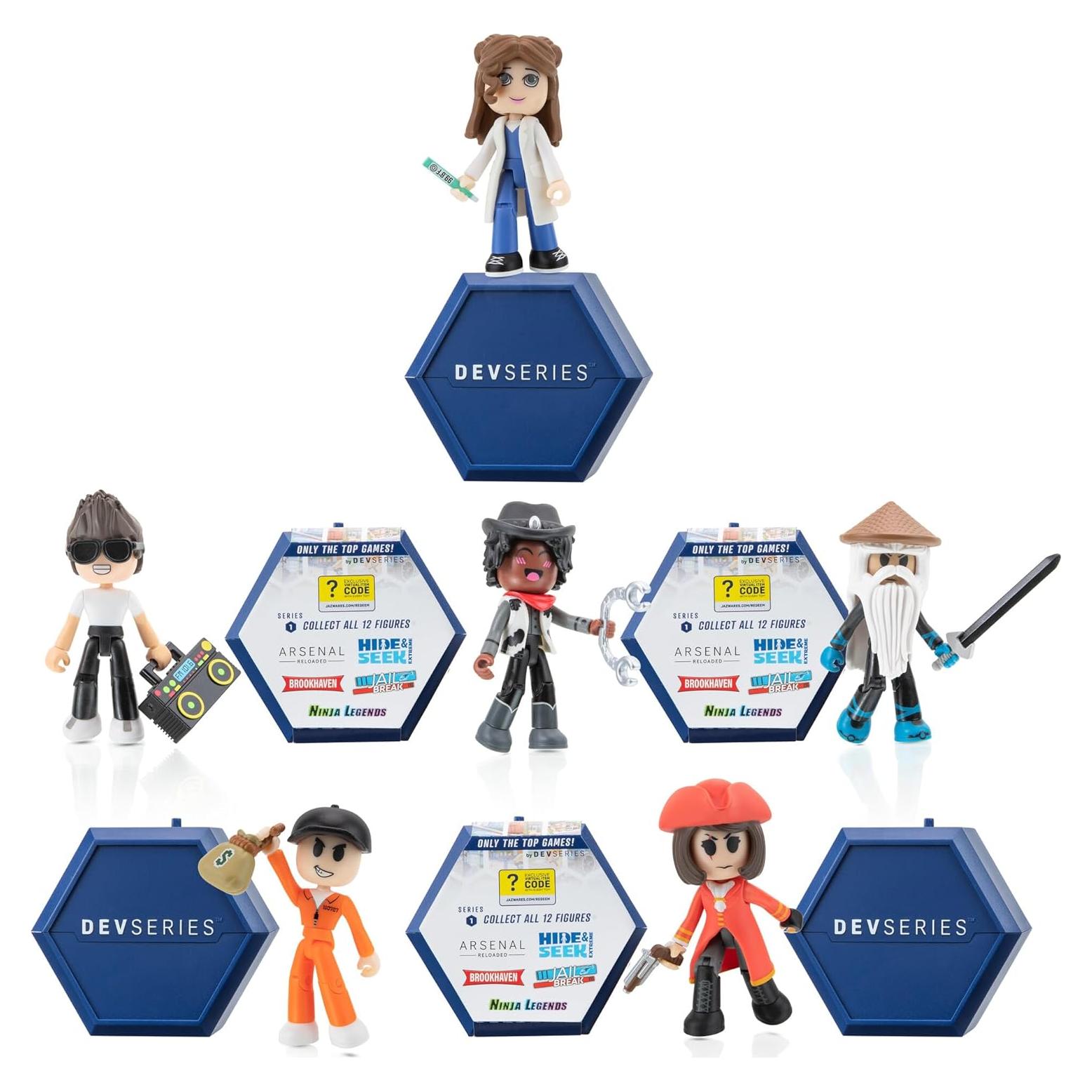 Paquete de 6 Figuras Misteriosas DevSeries Jazwares - 7.5 cm