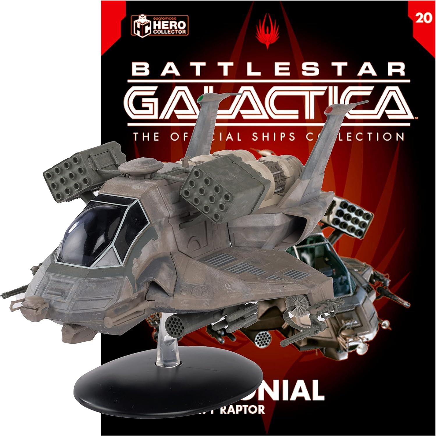 Modelo Heavy Raptor Battlestar Galactica Eaglemoss 25.4 cm