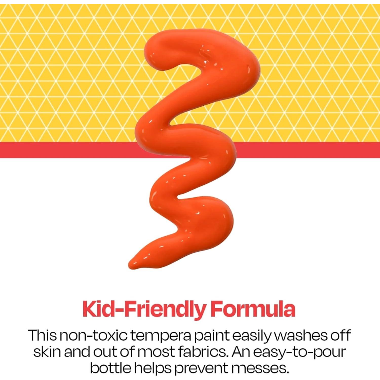 Pintura Tempera Lavable School Smart Naranja 3.78 L