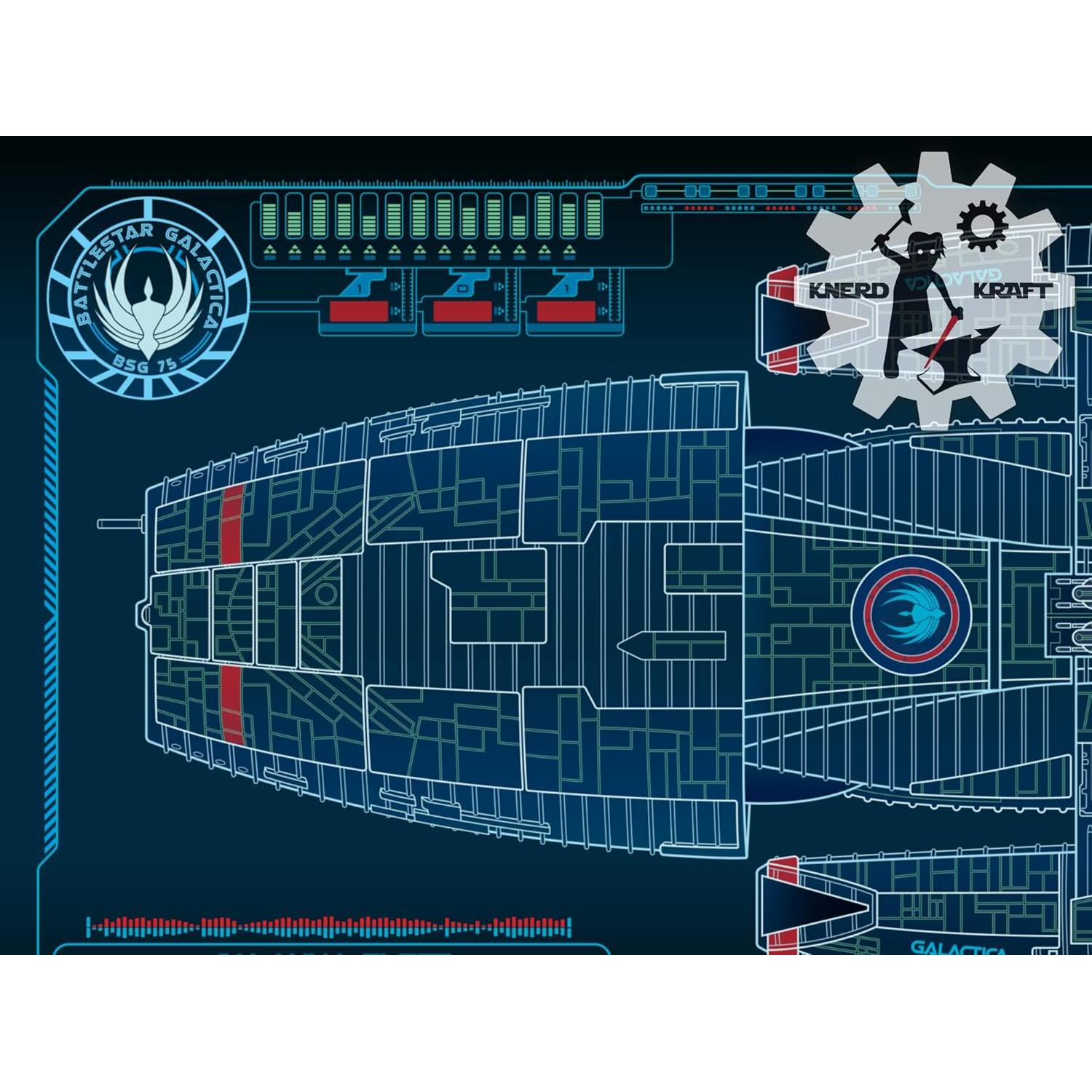 Impresión Battlestar Galactica 91.4x29.8 cm - Nave Estelar