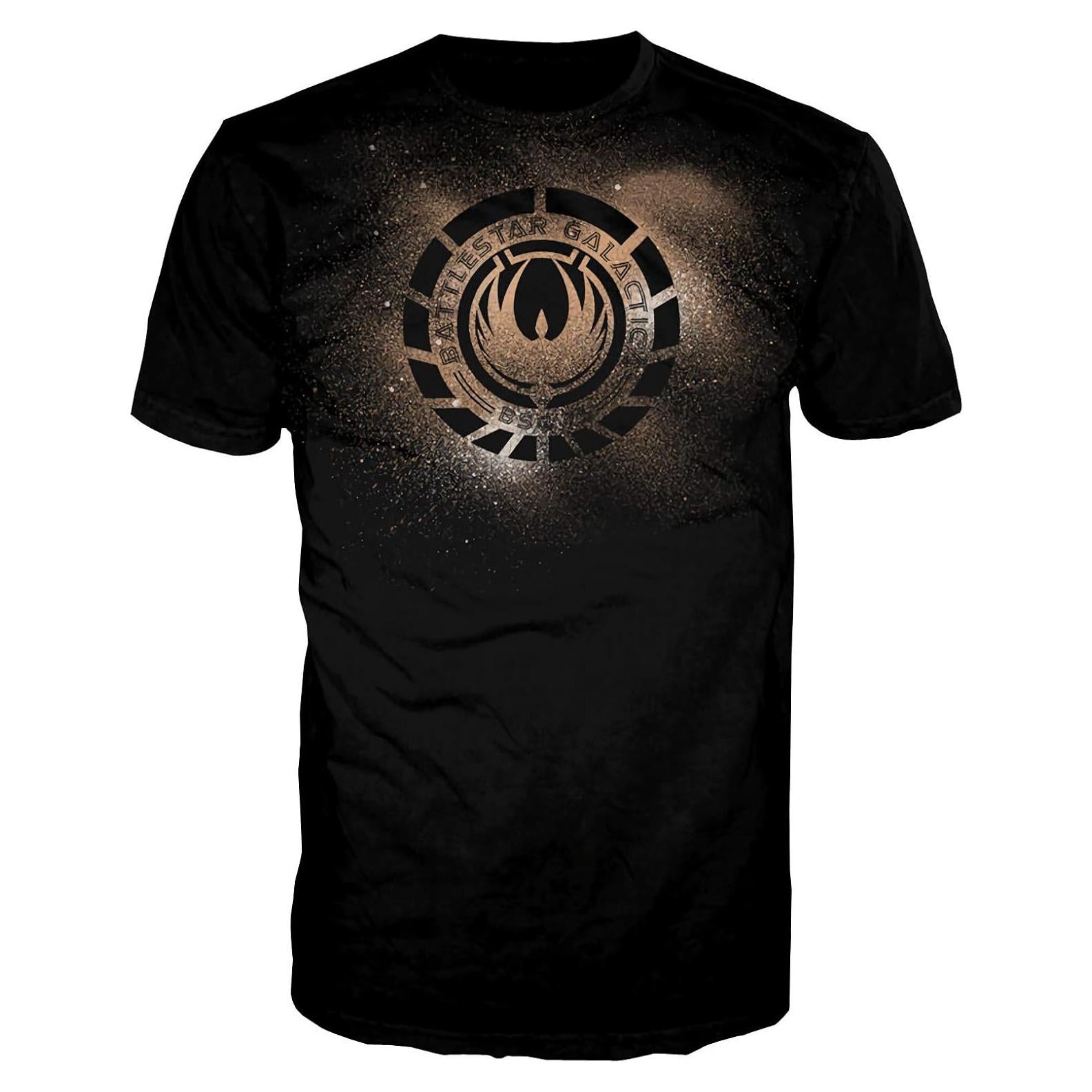 Camiseta Unisex Battlestar Galactica Negra 100% Algodón