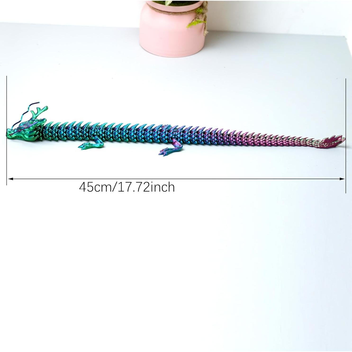 Dragón Impreso en 3D LUYU 44.93 cm Juguete Antiestrés RGB