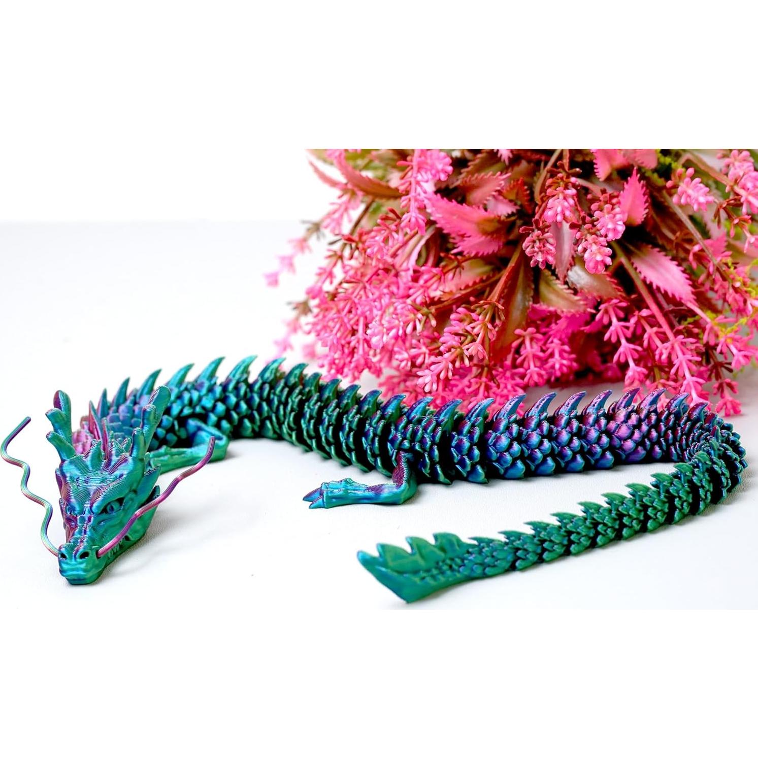 Dragón Impreso en 3D LUYU 44.93 cm Juguete Antiestrés RGB