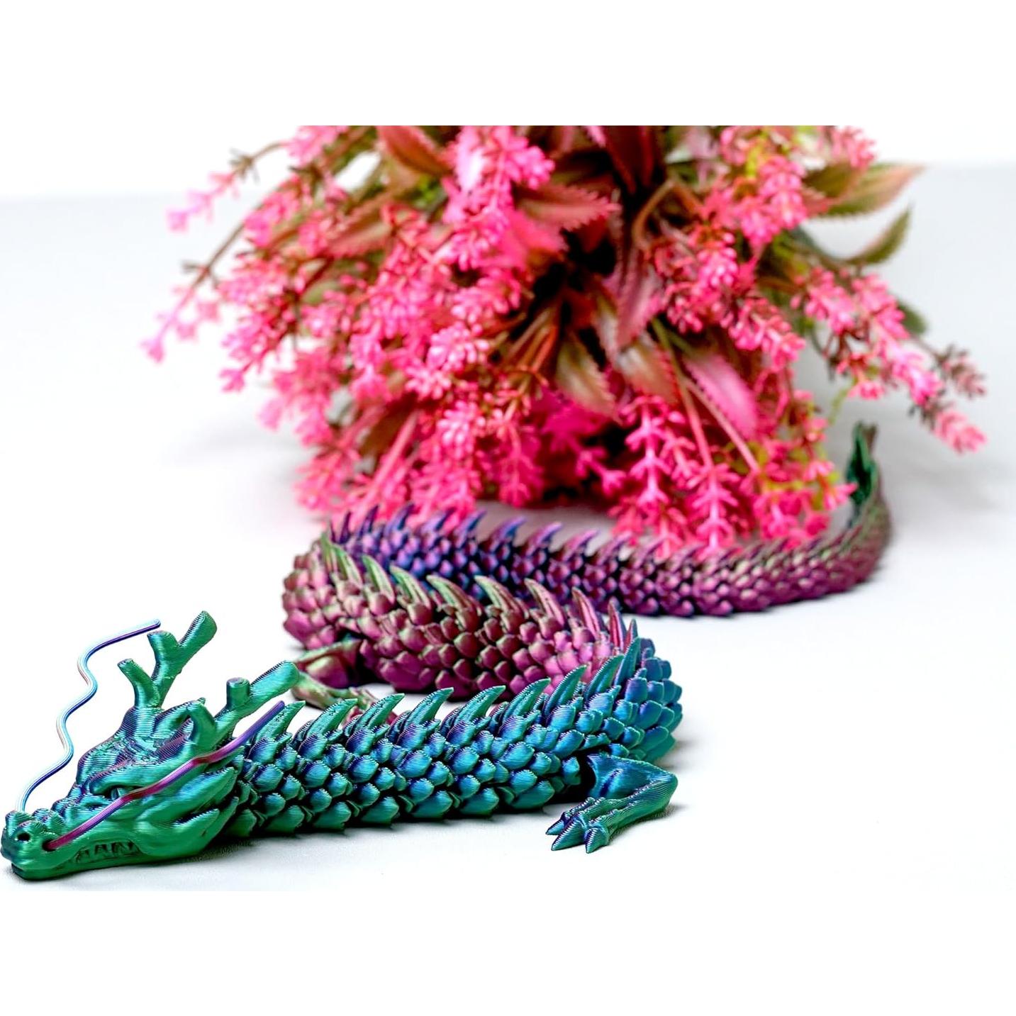 Dragón Impreso en 3D LUYU 44.93 cm Juguete Antiestrés RGB