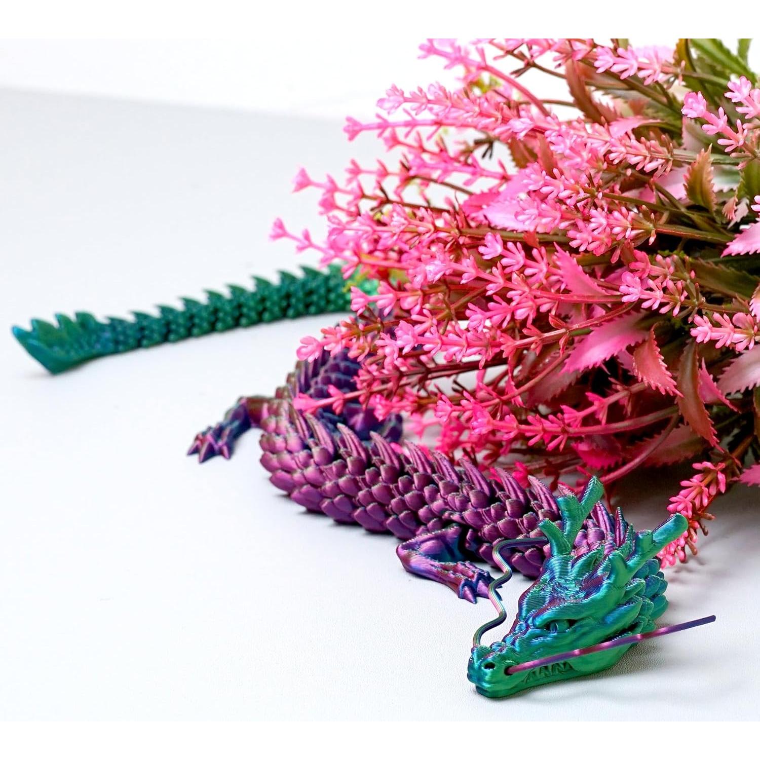 Dragón Impreso en 3D LUYU 44.93 cm Juguete Antiestrés RGB