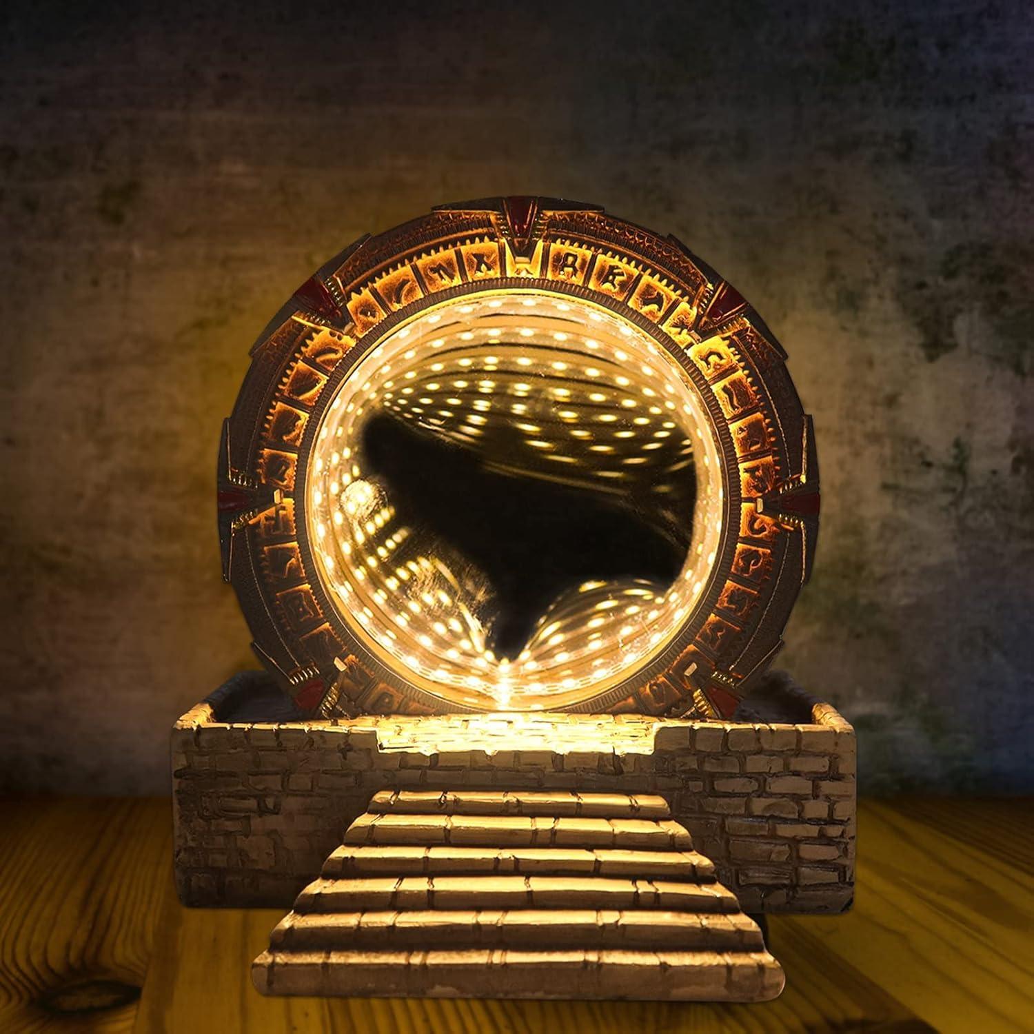 Espejo LED Nocturno CAFELE Puerta Estelar Multicolor 12 cm