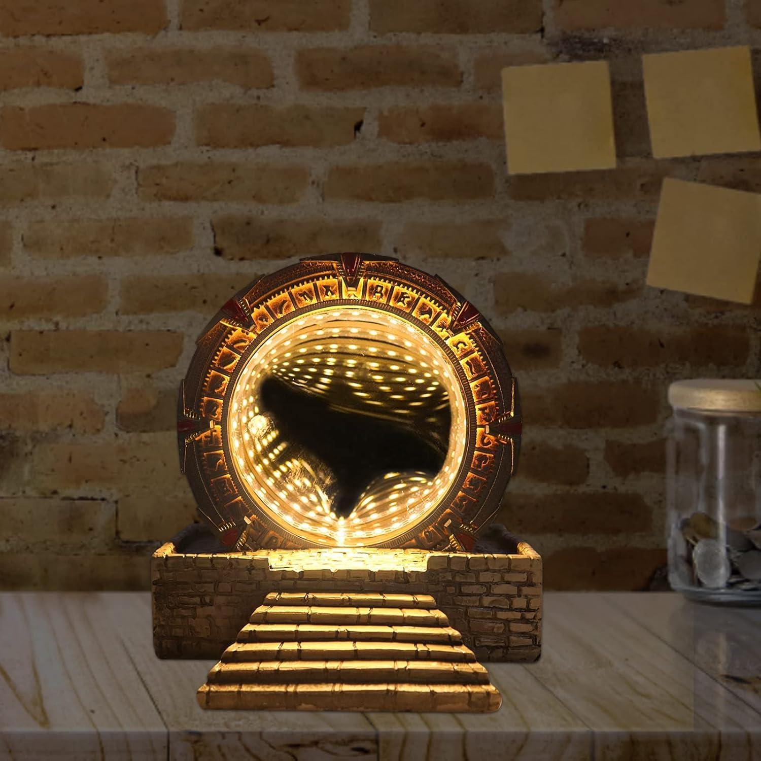 Espejo LED Nocturno CAFELE Puerta Estelar Multicolor 12 cm