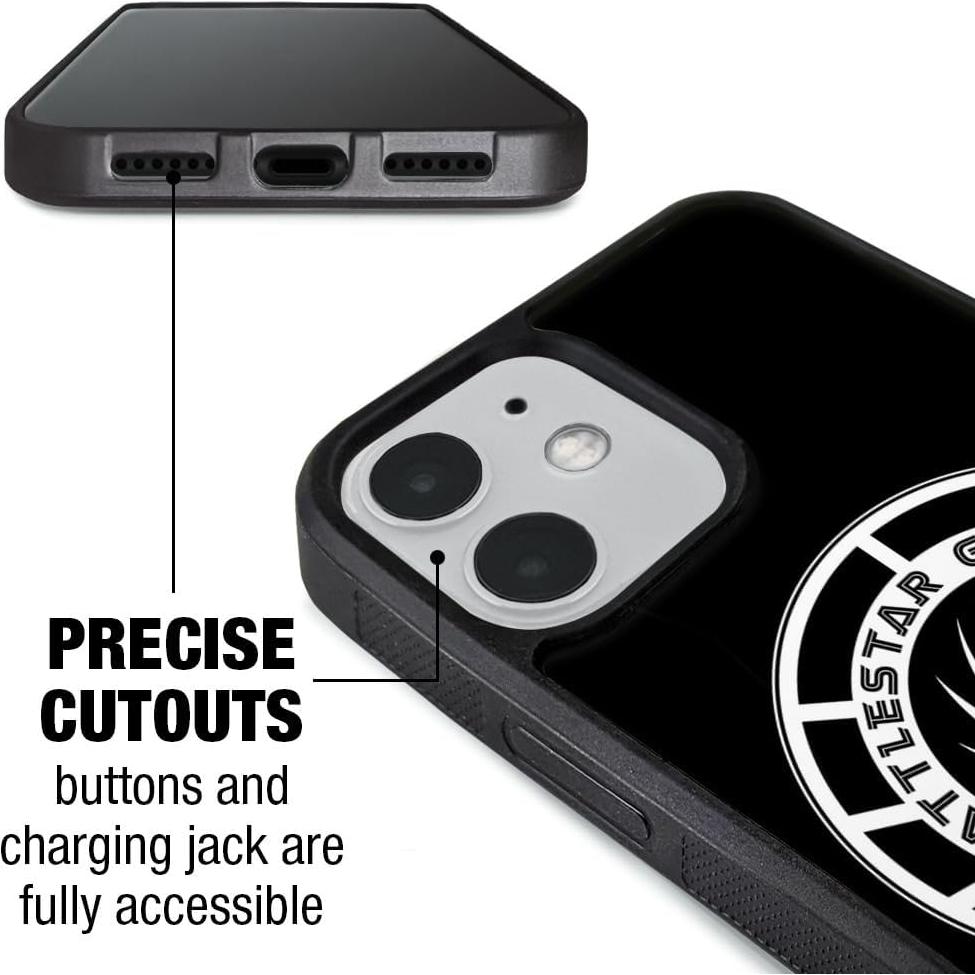 Funda Protectora Bumper de Goma Battlestar Galactica para iPhone 12 Pro