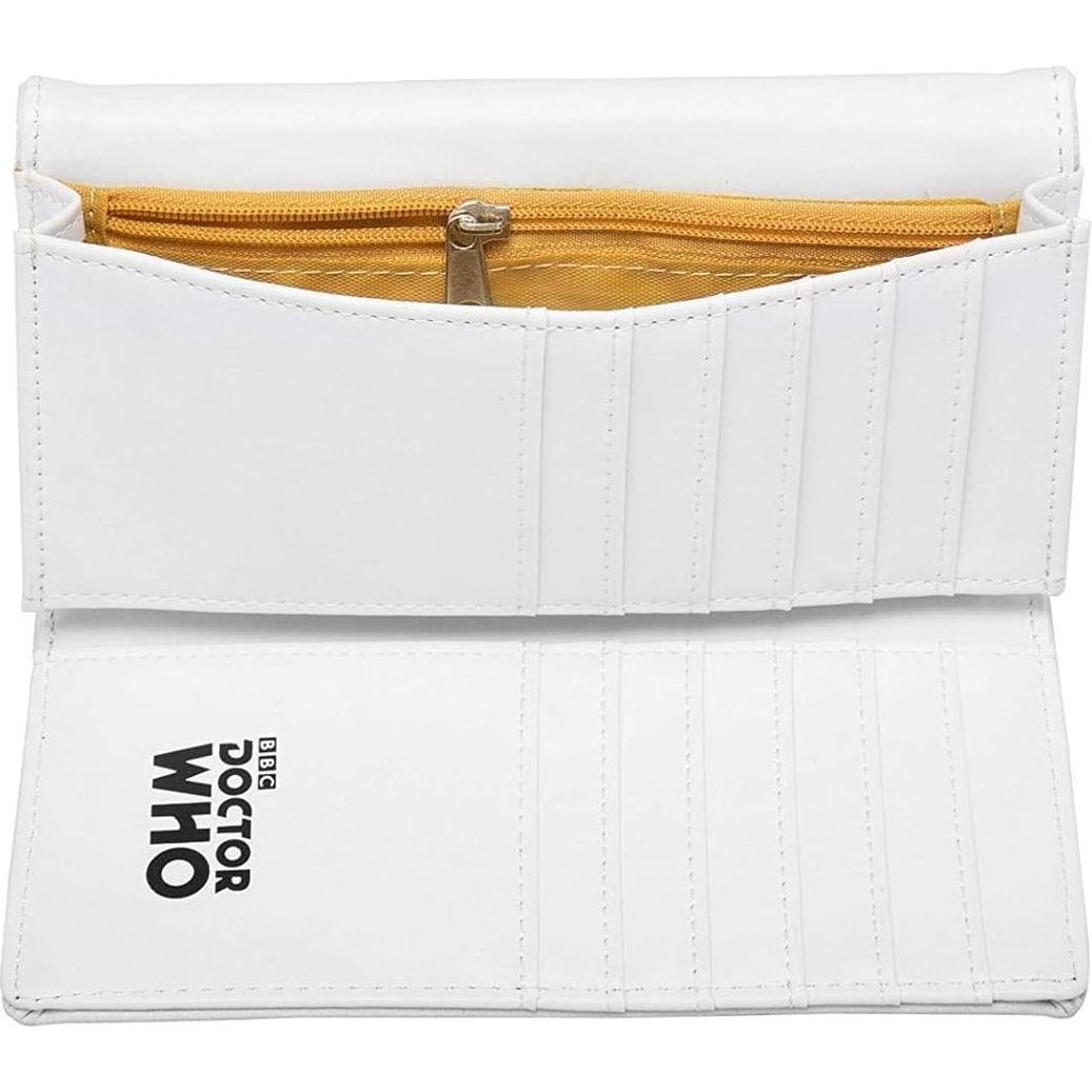 Cartera Doctor Who TARDIS Blanca para Mujeres 22.86x10.16cm