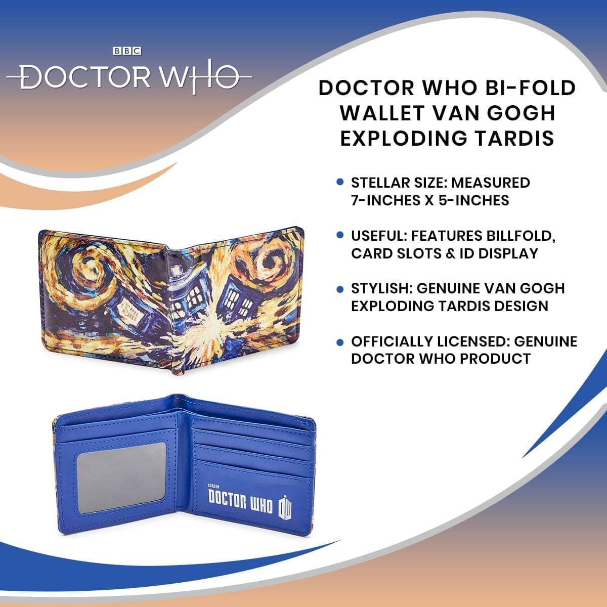 Cartera Bi-Fold Doctor Who Van Gogh TARDIS Explosiva - Vinilo