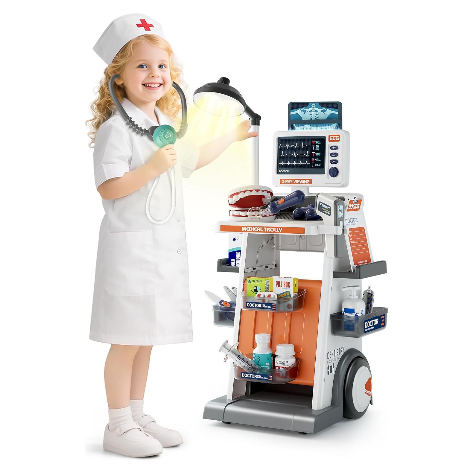 Kit de Doctor para Niños Jovow 33 Piezas con Disfraz