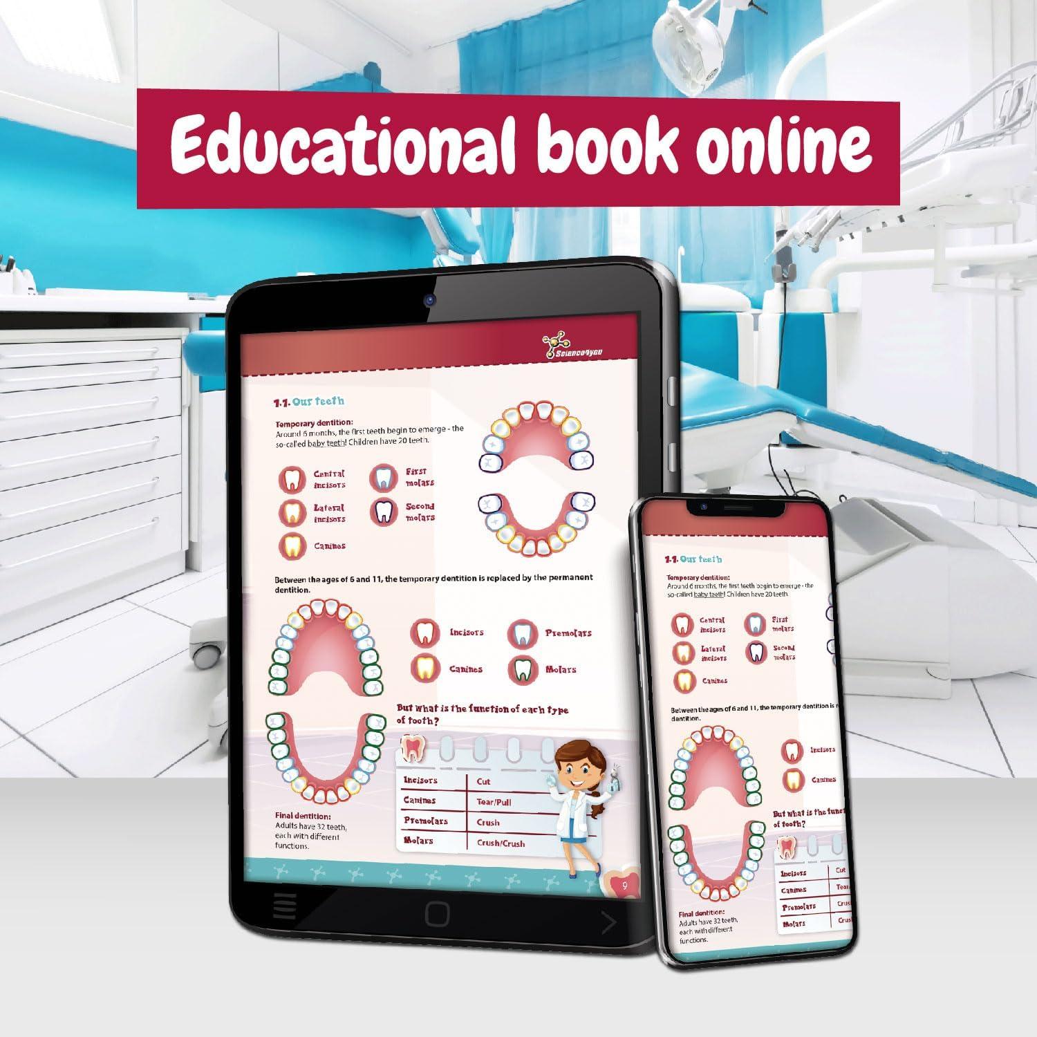 Kit de Dentista Science4you para Niños - 10 Actividades Educativas