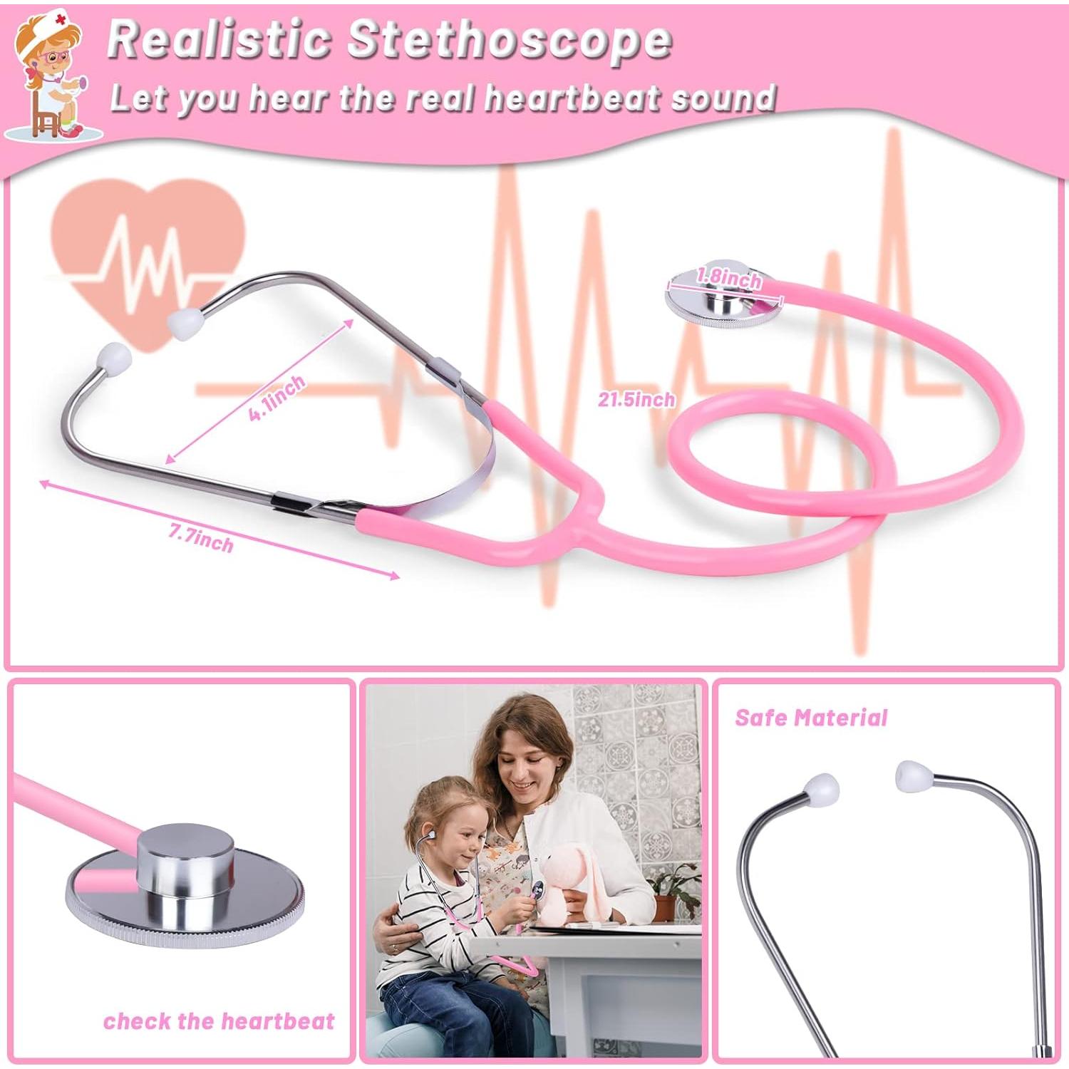 Kit de Disfraz de Doctor Magic4U para Niños 34 Piezas