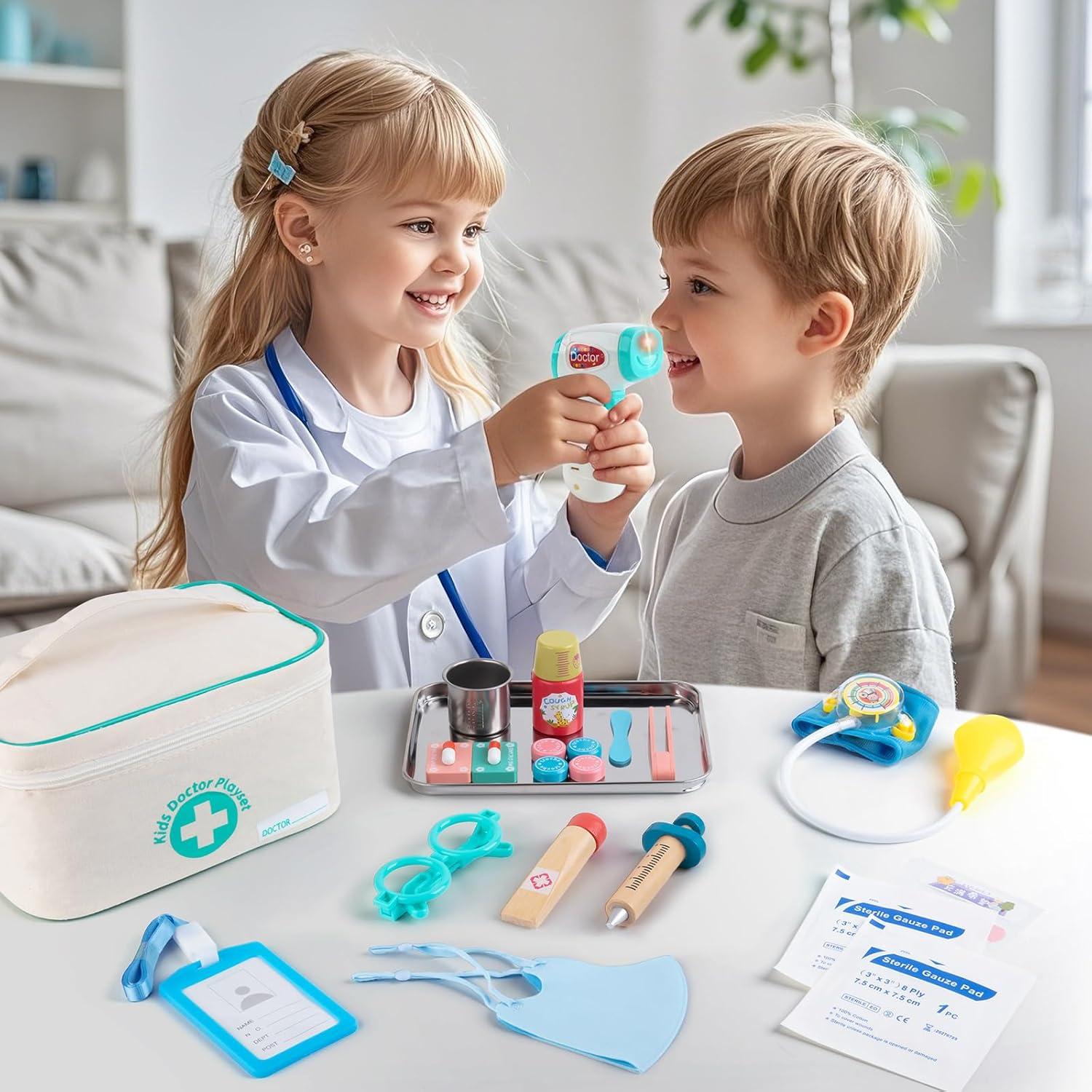Kit de Doctor para Niños 3-5 Años EFOSHM con 28 Piezas