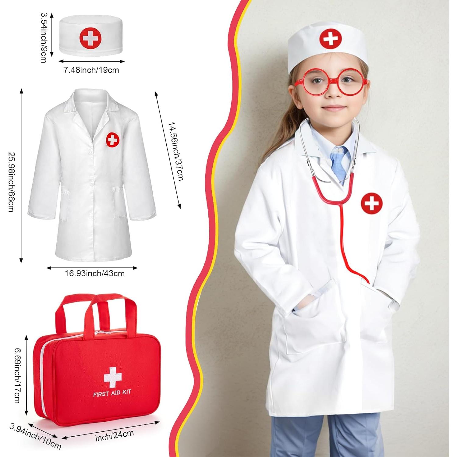 Kit de Doctor para Niños 36 Piezas con Estetoscopio Real