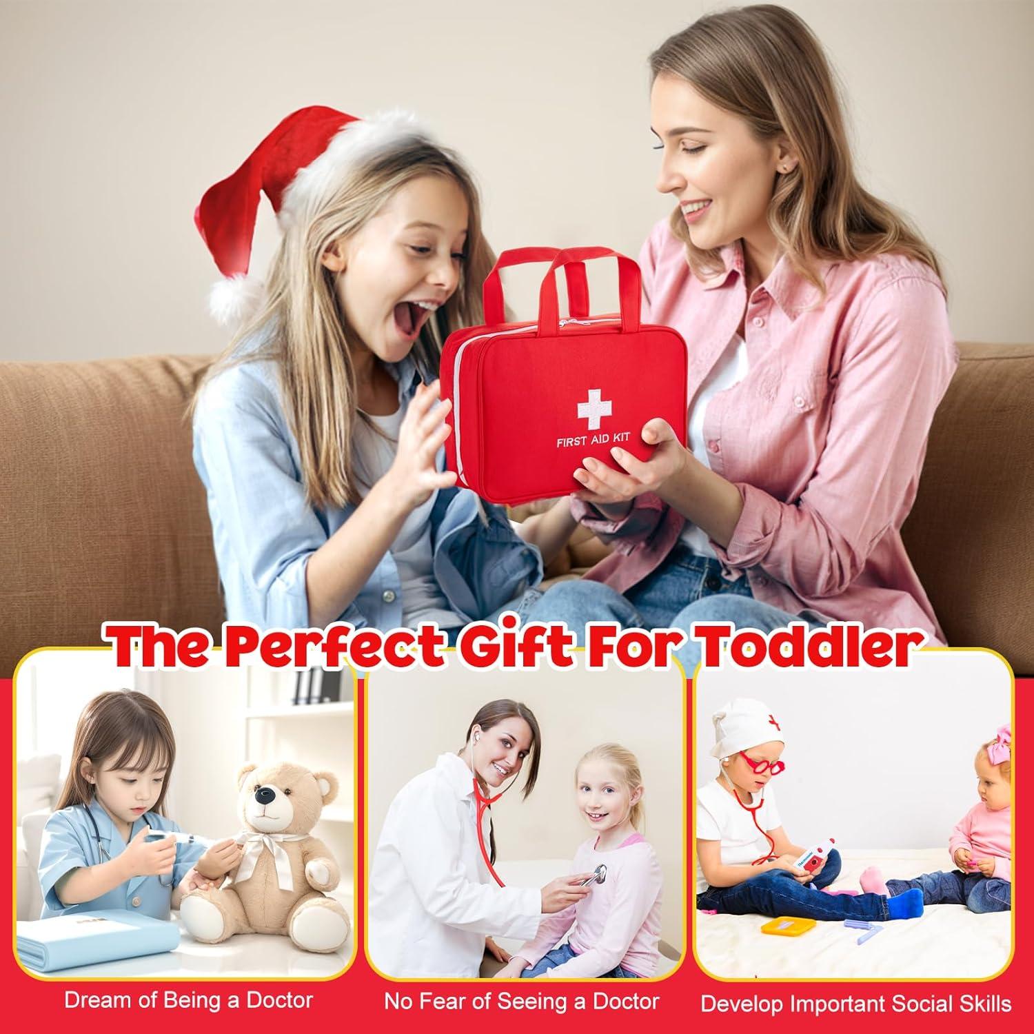 Kit de Doctor para Niños 36 Piezas con Estetoscopio Real