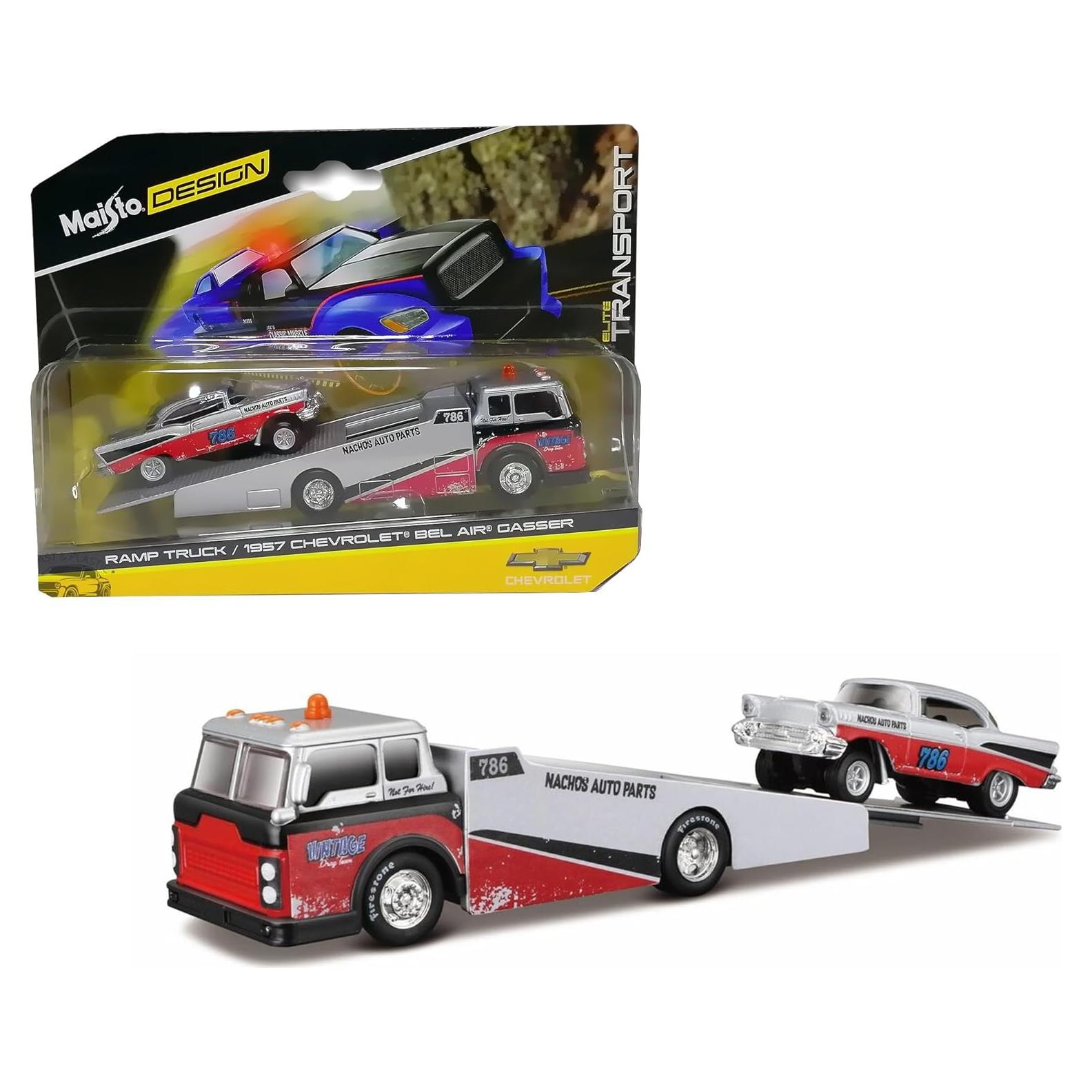 Bburago Camión y Coche Escala 1/64 Elite Transport 1957 Bel Air