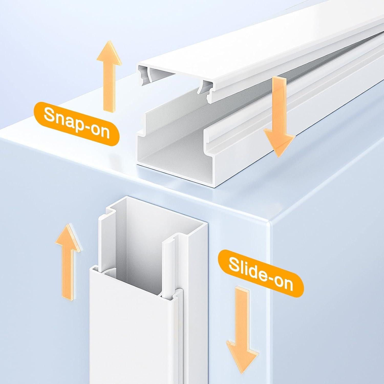 Kit Ocultador de Cables Delamu 398.78 cm Blanco