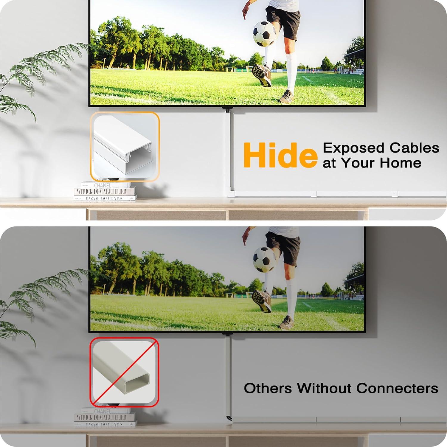 Kit Ocultador de Cables Delamu 398.78 cm Blanco