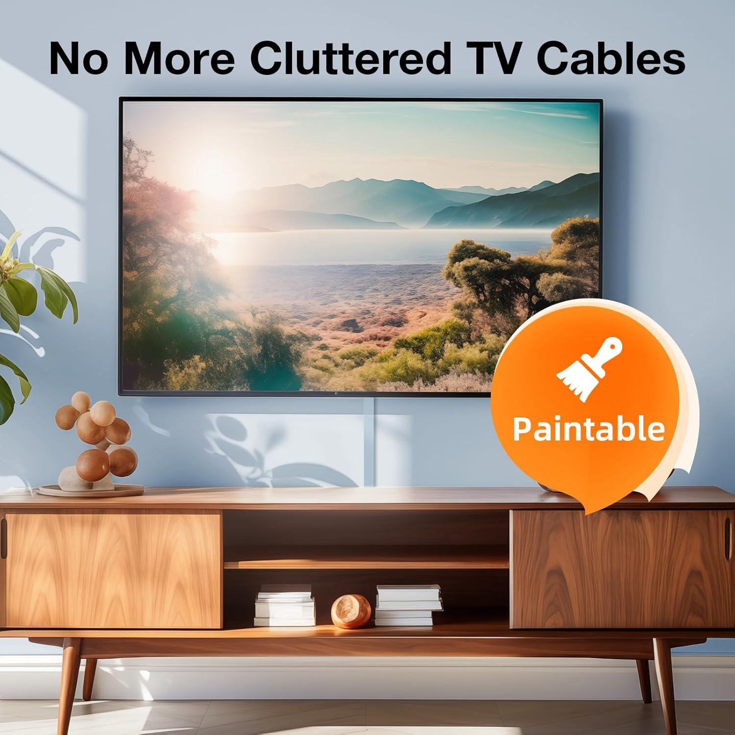 Kit Ocultador de Cables Delamu 398.78 cm Blanco