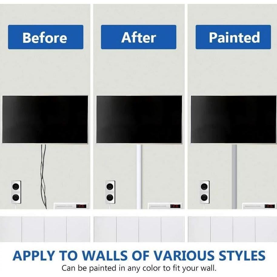 Kit Ocultador de Cables Delamu 398.78 cm Blanco