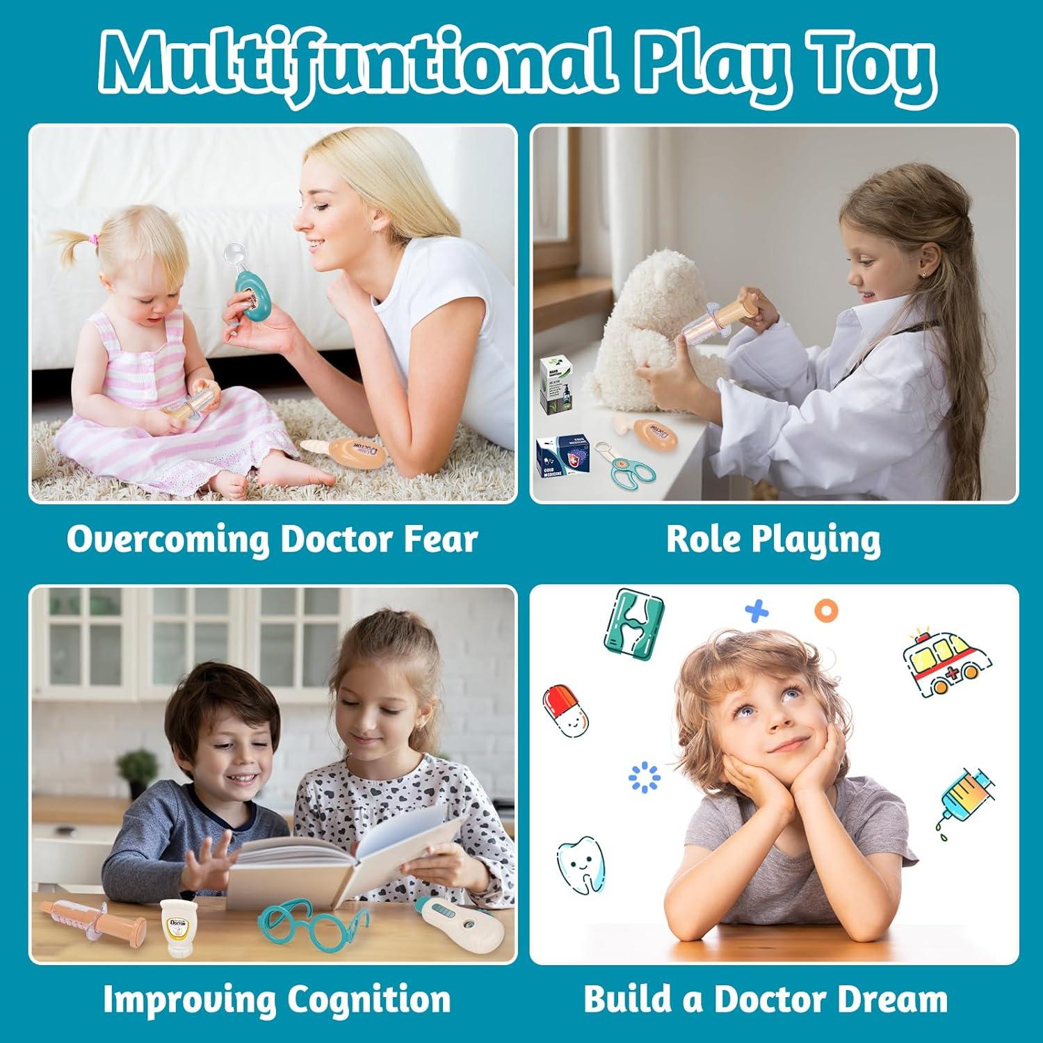 Kit de Doctor Tsomtto 29 Piezas Juguete Médico para Niños