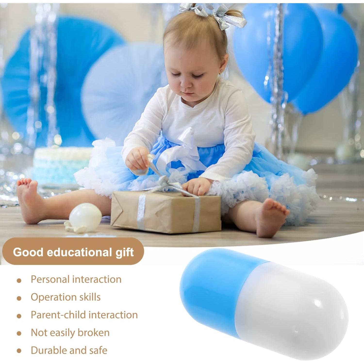 Juguetes de Cápsulas Falsas Zerodeko 20 Pcs Azul 5.5x2.5 cm