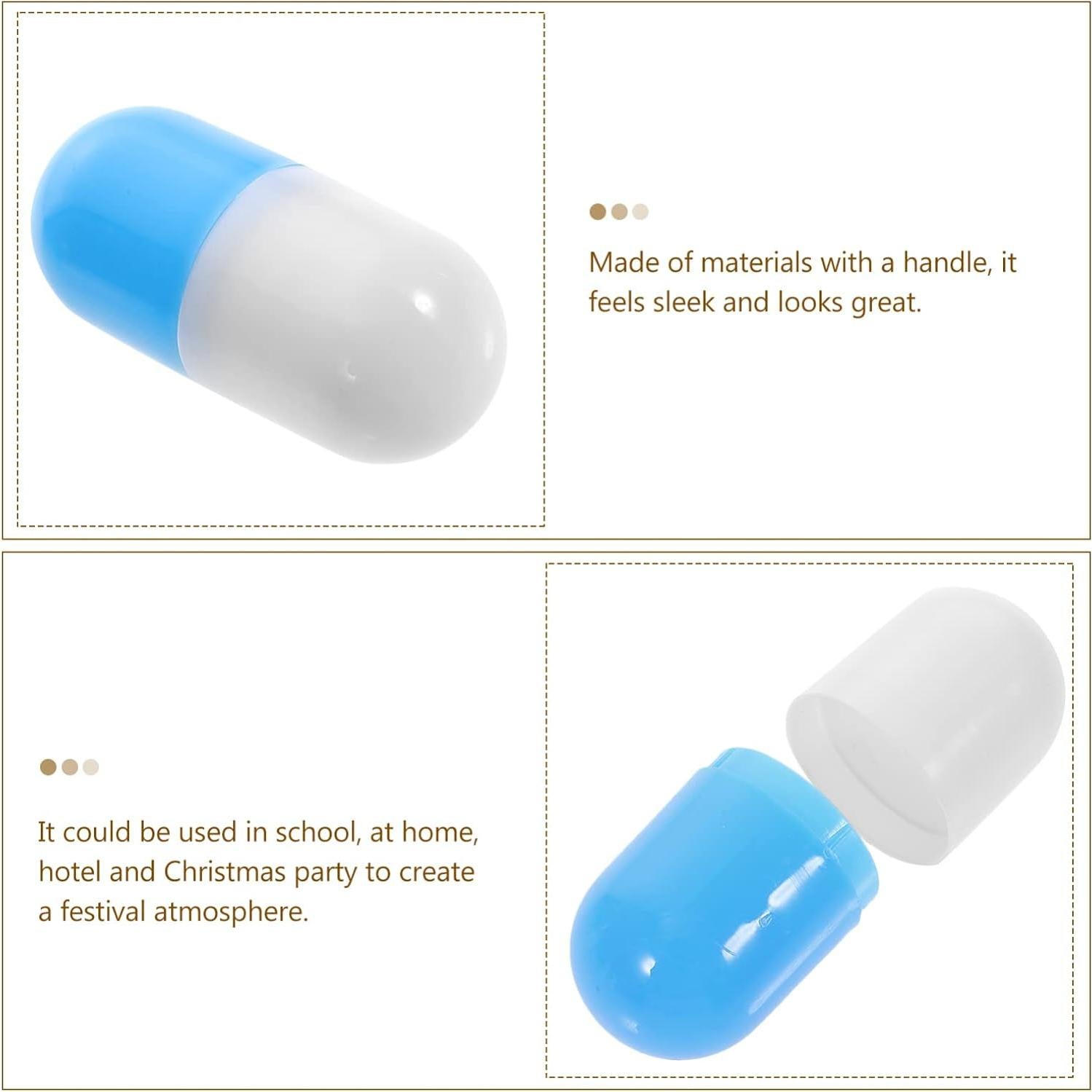 Juguetes de Cápsulas Falsas Zerodeko 20 Pcs Azul 5.5x2.5 cm