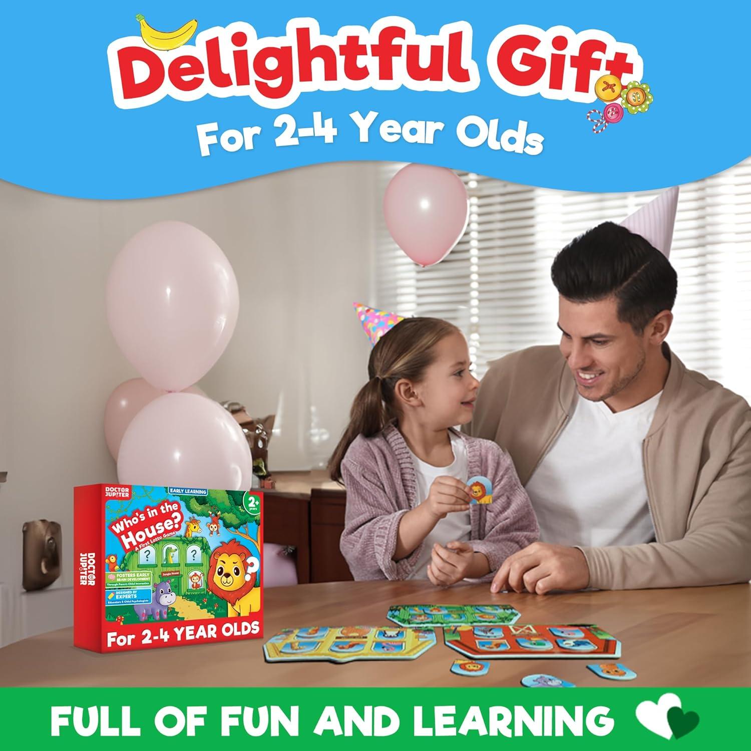 Juego de Aprendizaje Quién Está en la Casa - Doctor Jupiter