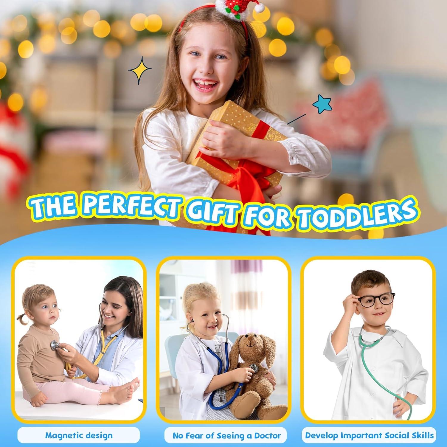 Kit de Doctor para Niños XZZO 36 Piezas con Estetoscopio