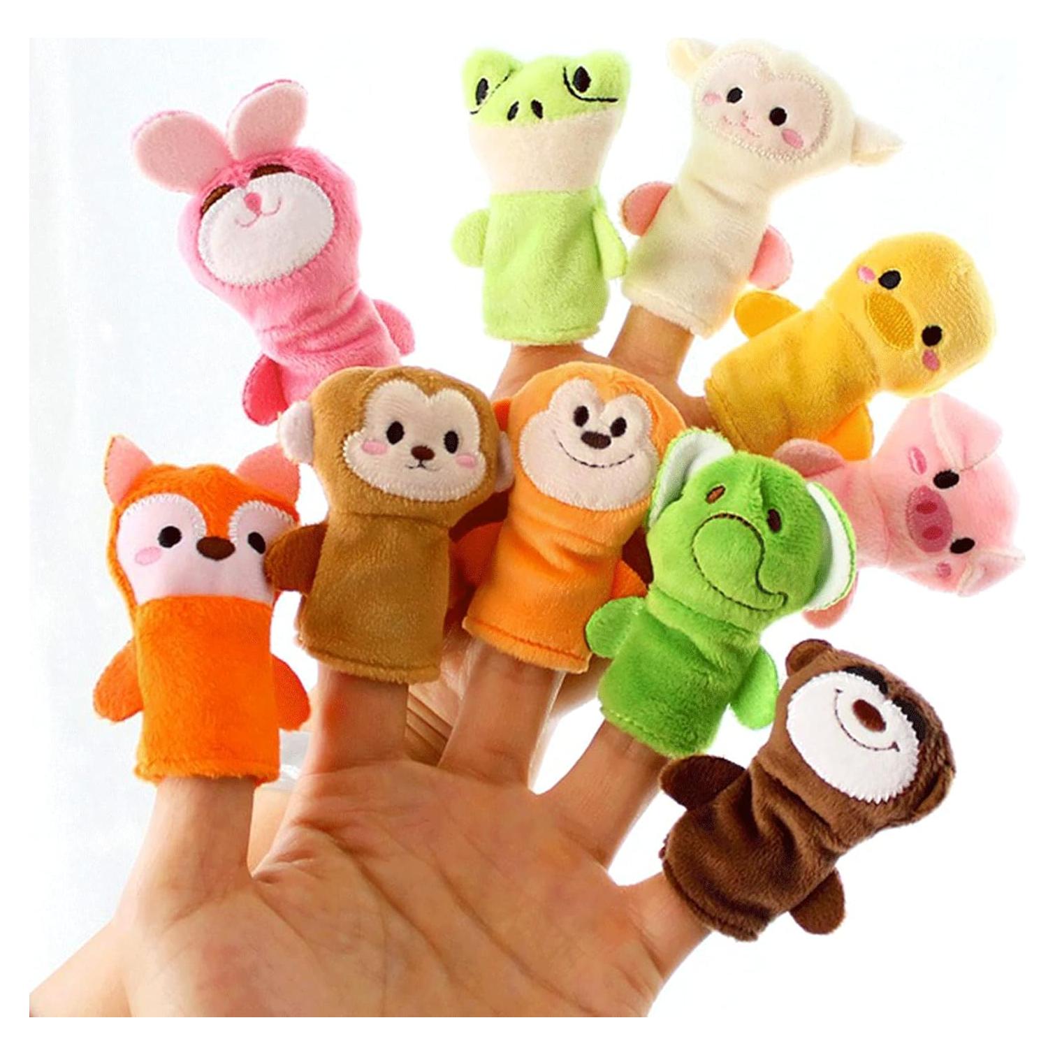10 Piezas Títeres de Dedos Animales RIY - Juguetes Educativos