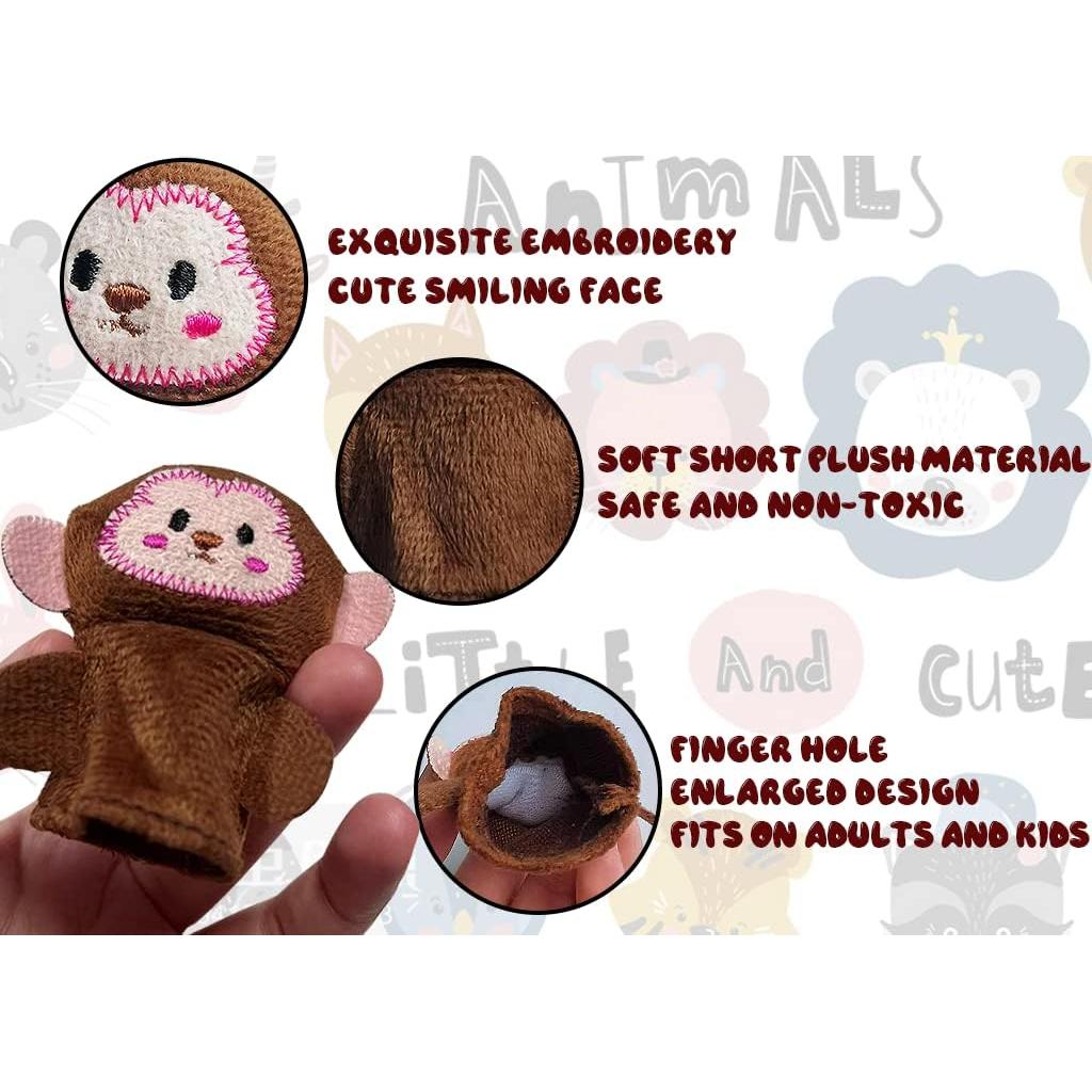 10 Piezas Títeres de Dedos Animales RIY - Juguetes Educativos