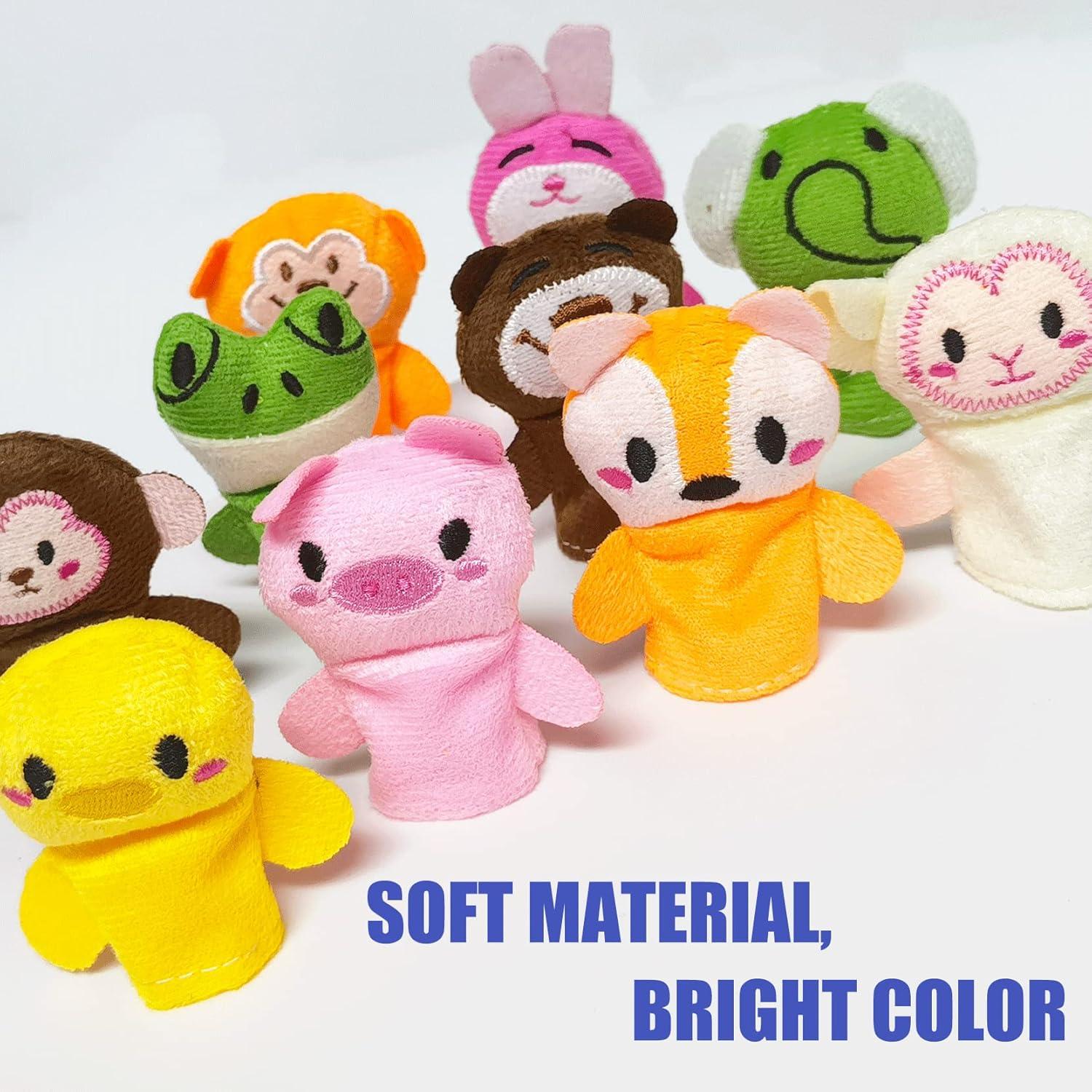 10 Piezas Títeres de Dedos Animales RIY - Juguetes Educativos