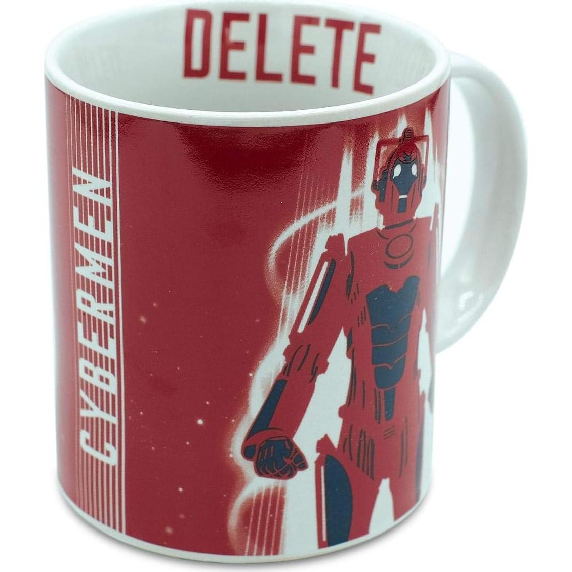 Taza de Cerámica Doctor Who Cyberman Roja 311ml Seven20
