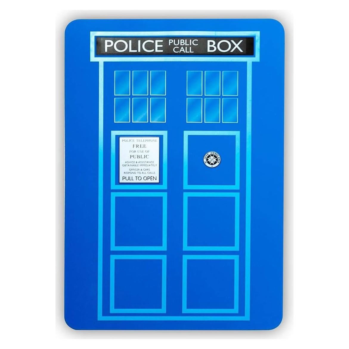 Tabla de Cortar Doctor Who TARDIS 32x32cm Plástico Multicolor