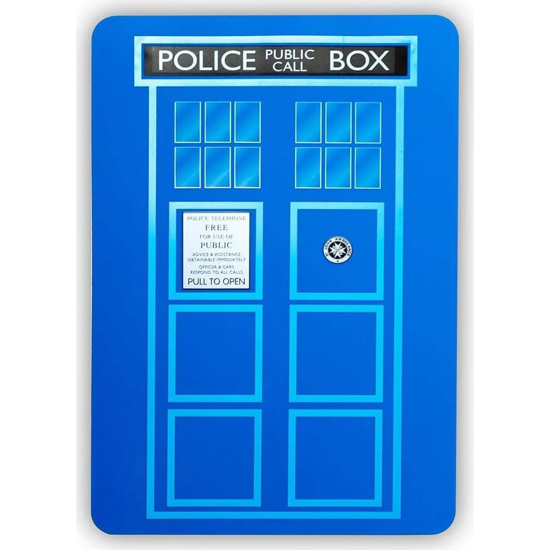 Tabla de Cortar Doctor Who TARDIS 32x32cm Plástico Multicolor