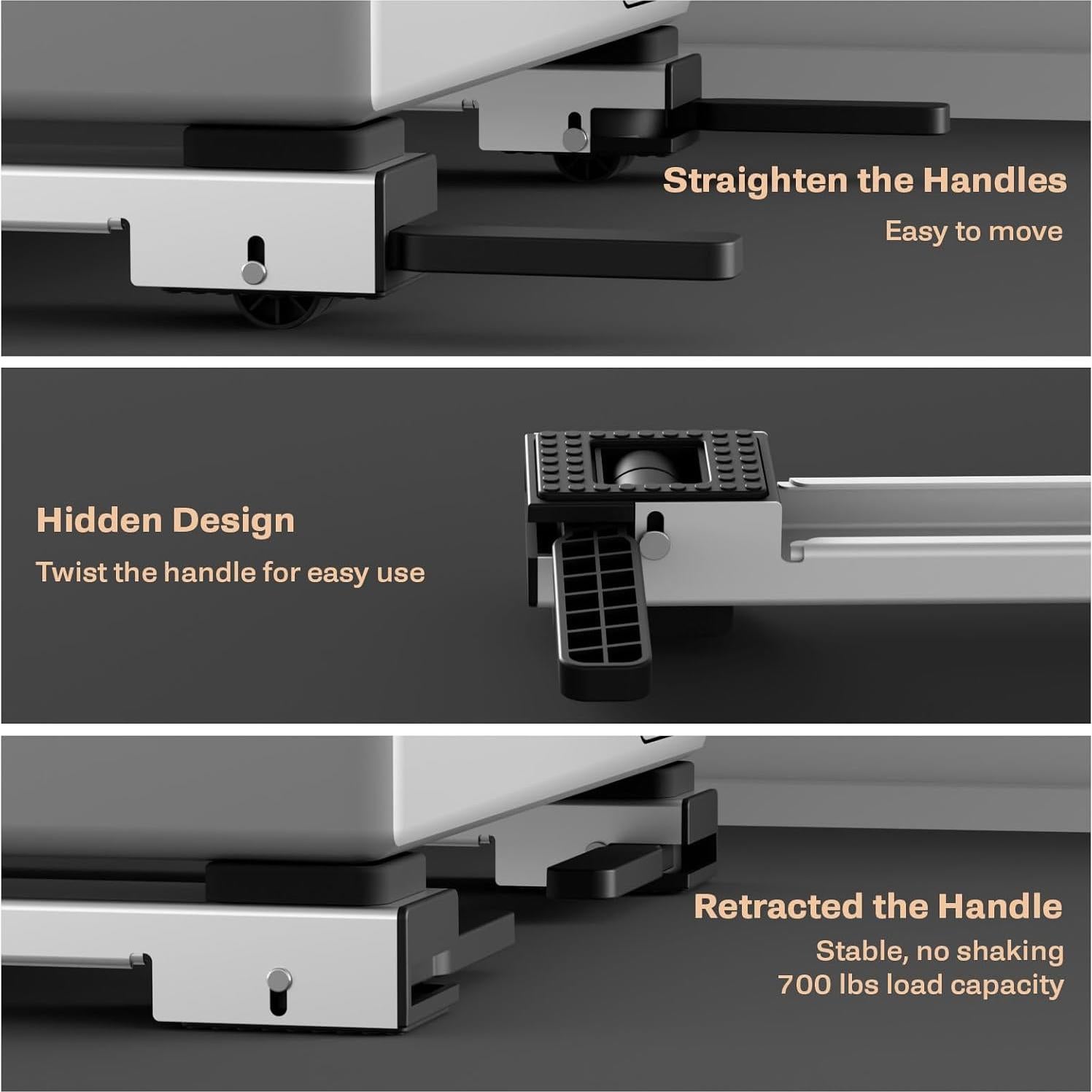 Rodillos para Electrodomésticos KVRG Ajustables 50-81 cm