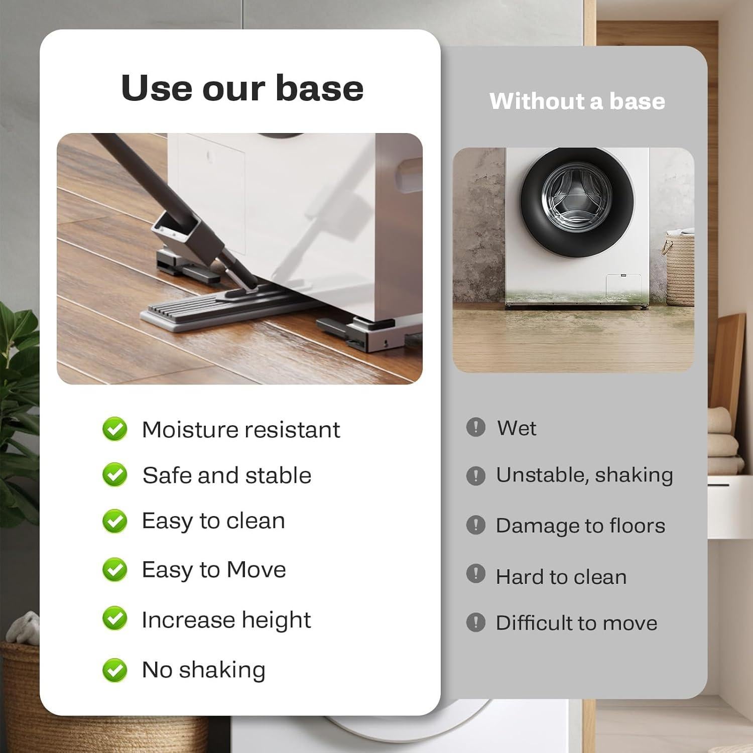 Rodillos para Electrodomésticos KVRG Ajustables 50-81 cm