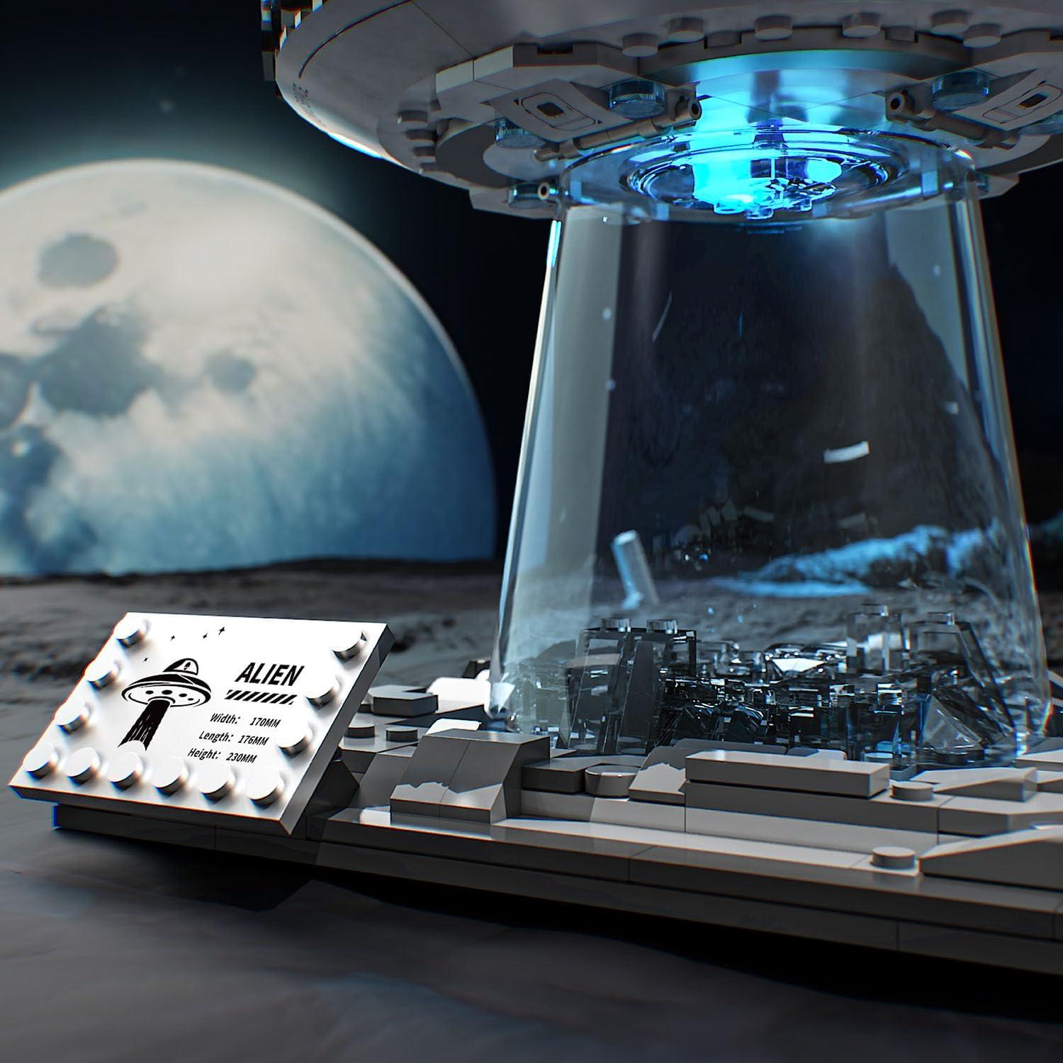 Conjunto de Construcción Nave Espacial UFO UNCLE BRICK 700 Piezas