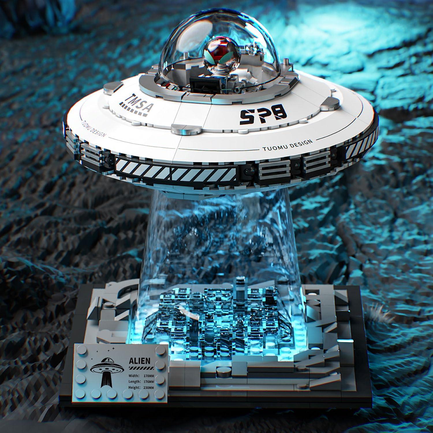 Conjunto de Construcción Nave Espacial UFO UNCLE BRICK 700 Piezas