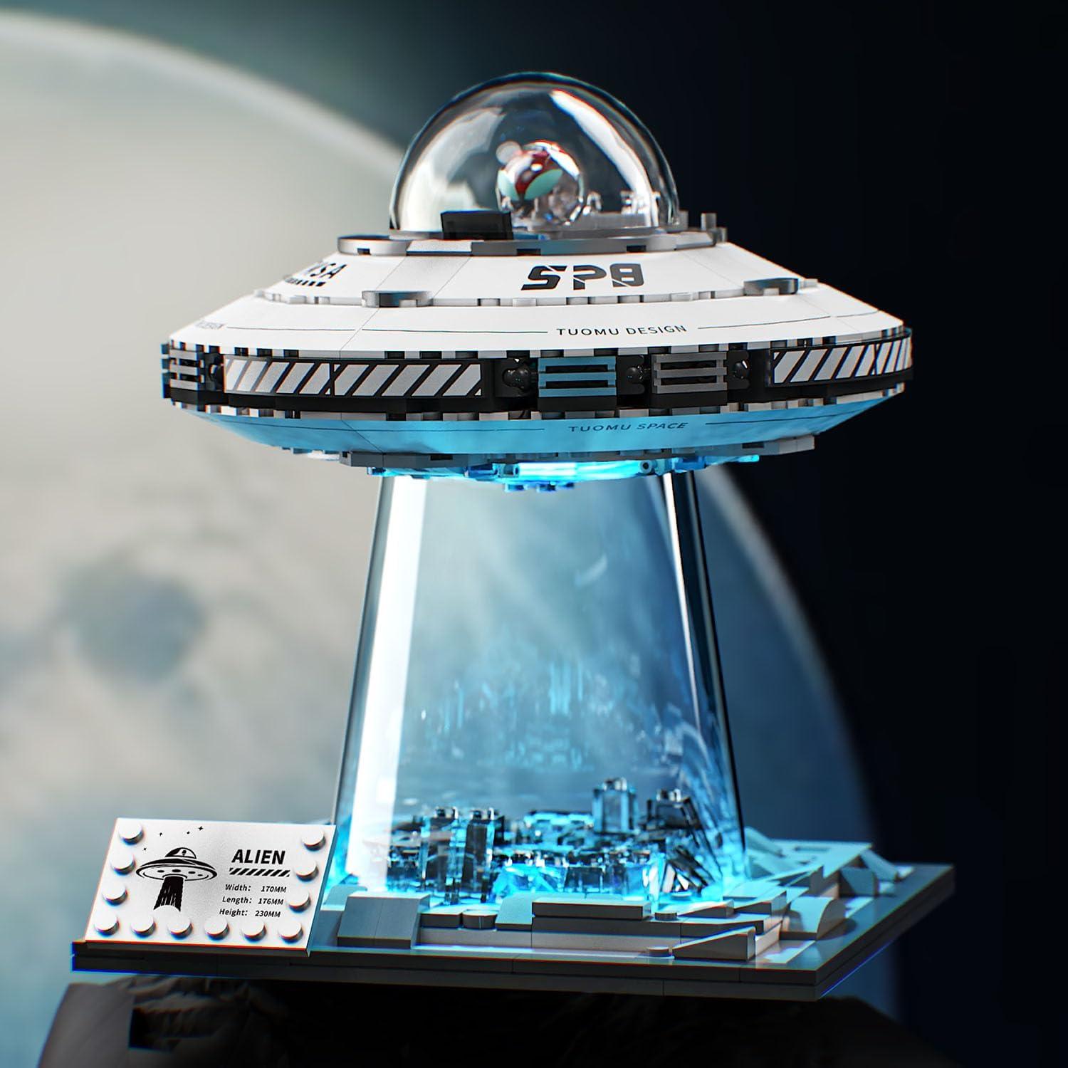 Conjunto de Construcción Nave Espacial UFO UNCLE BRICK 700 Piezas