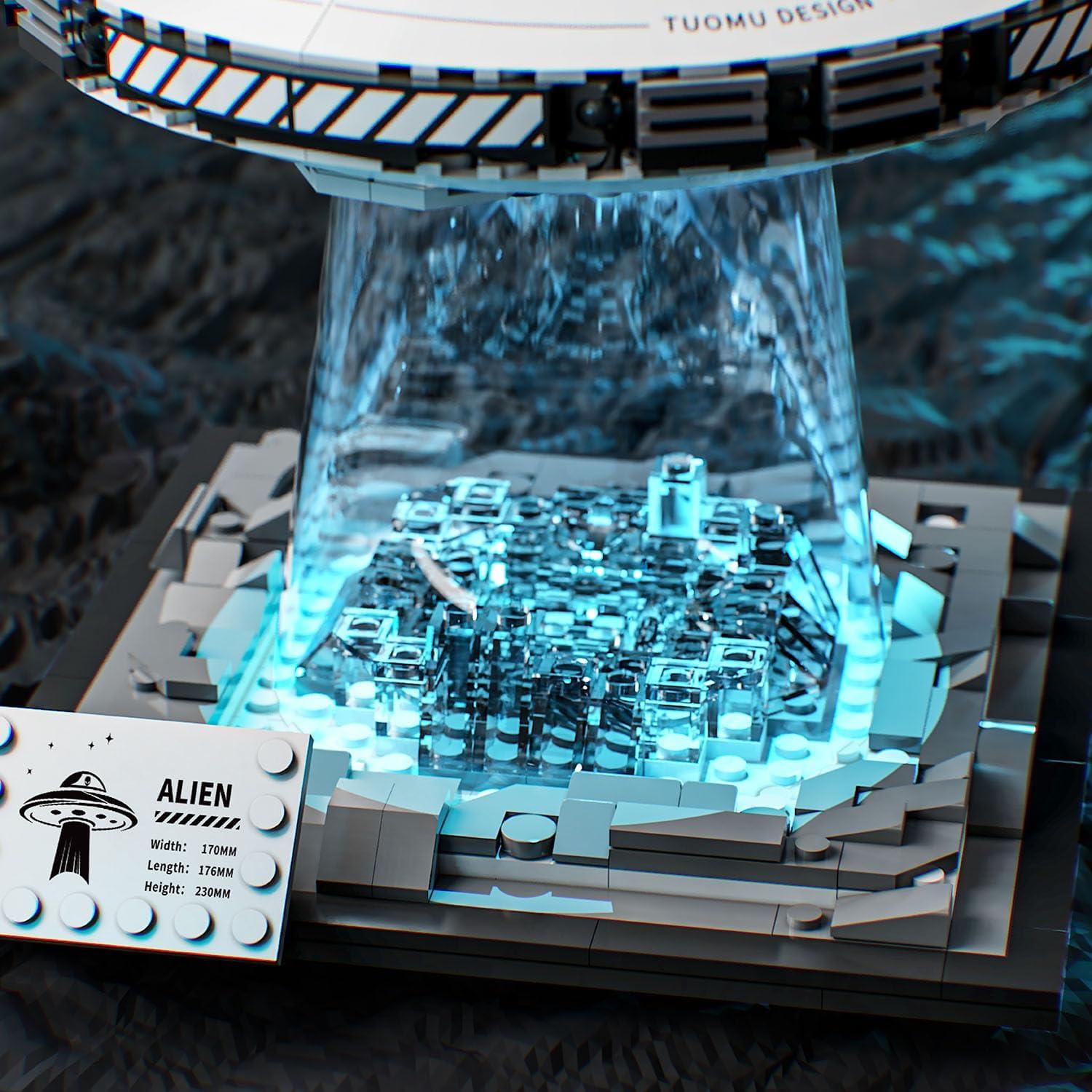 Conjunto de Construcción Nave Espacial UFO UNCLE BRICK 700 Piezas