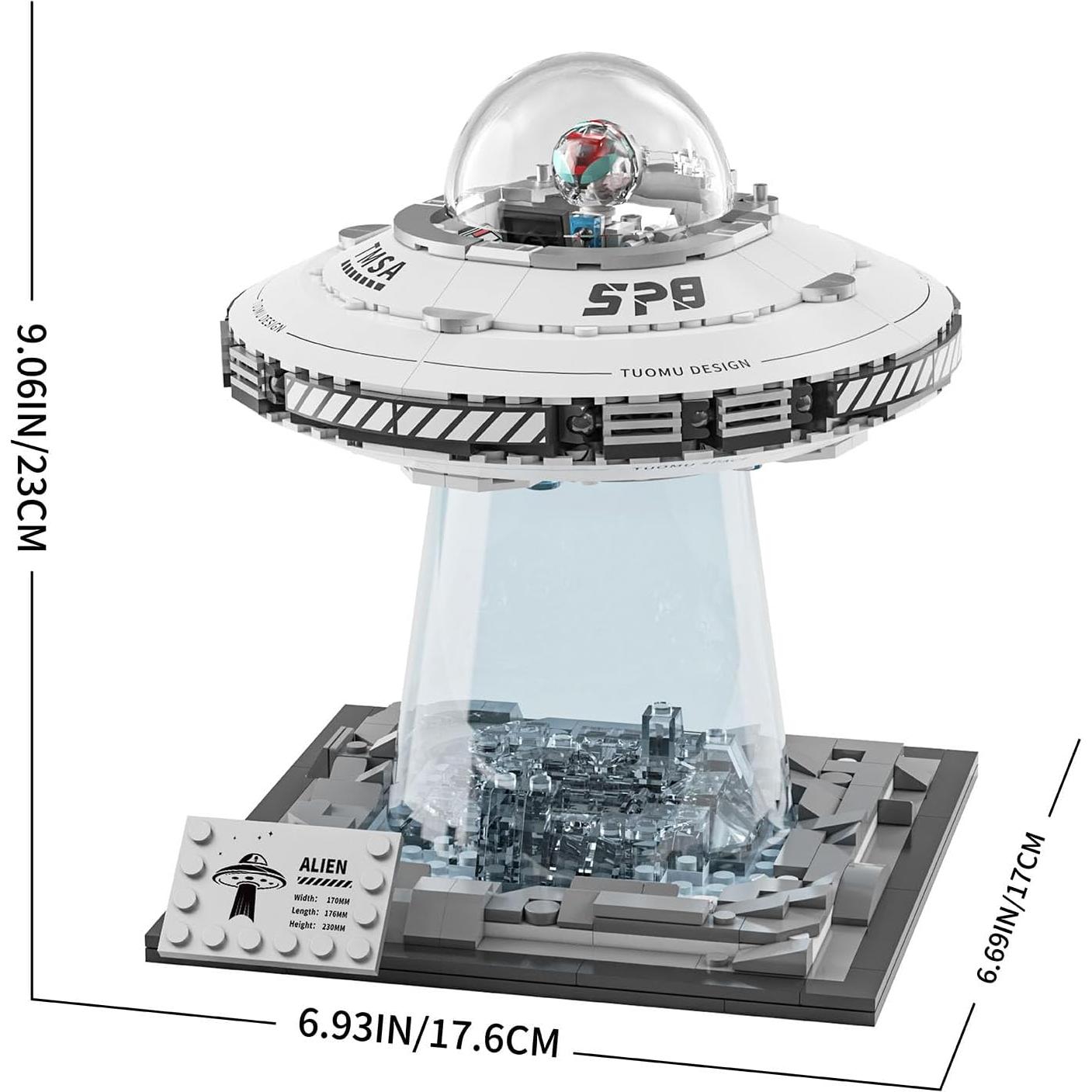 Conjunto de Construcción Nave Espacial UFO UNCLE BRICK 700 Piezas