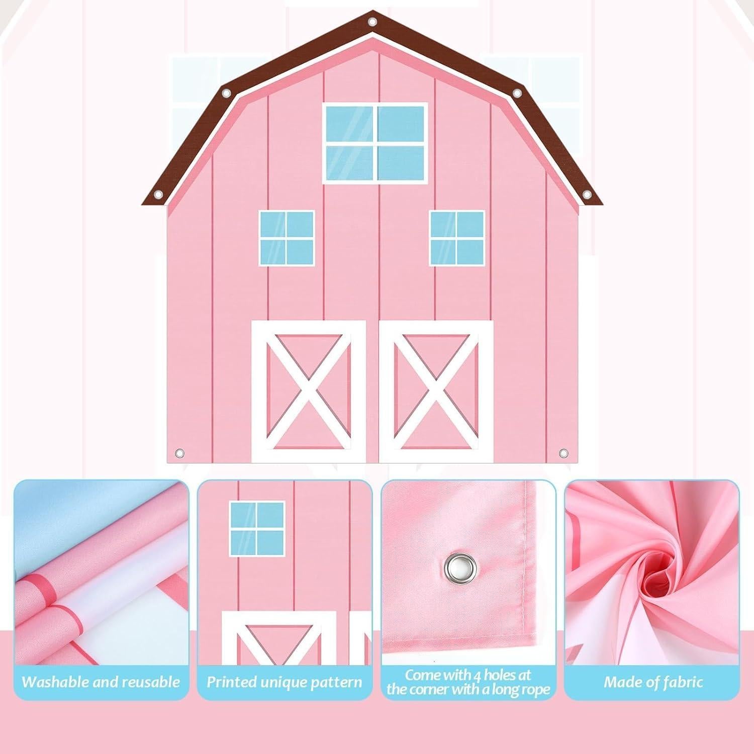 Kit de Decoración de Fiesta de Granja con Globos Ojustbeok