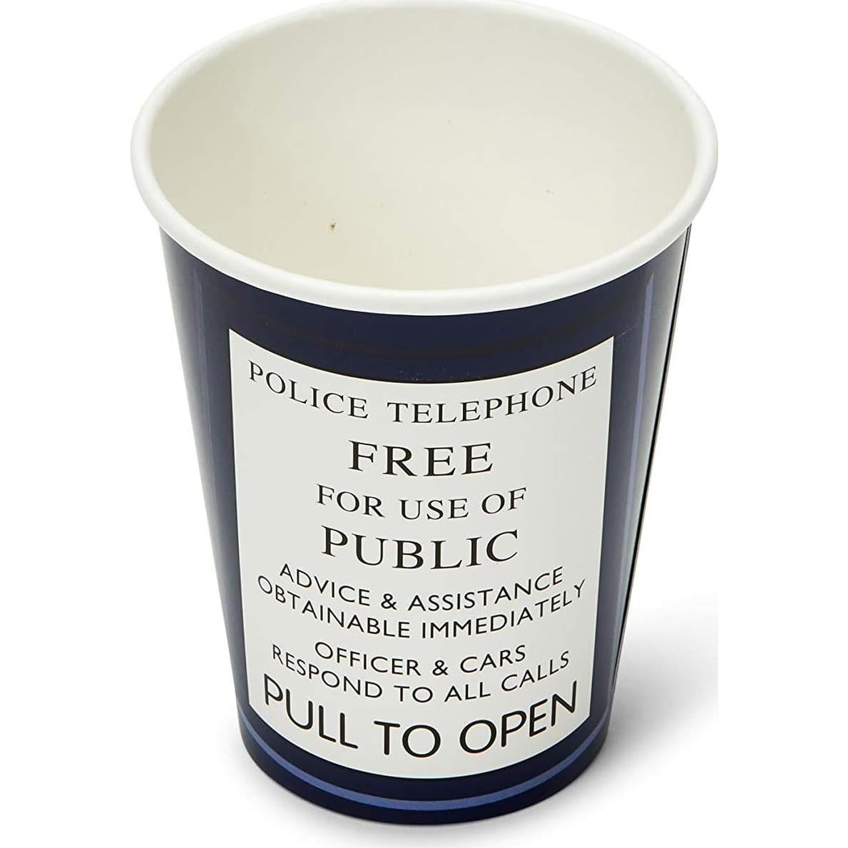 Vasos de Fiesta Doctor Who TARDIS - Set de 8 Vasos de Papel 266ml