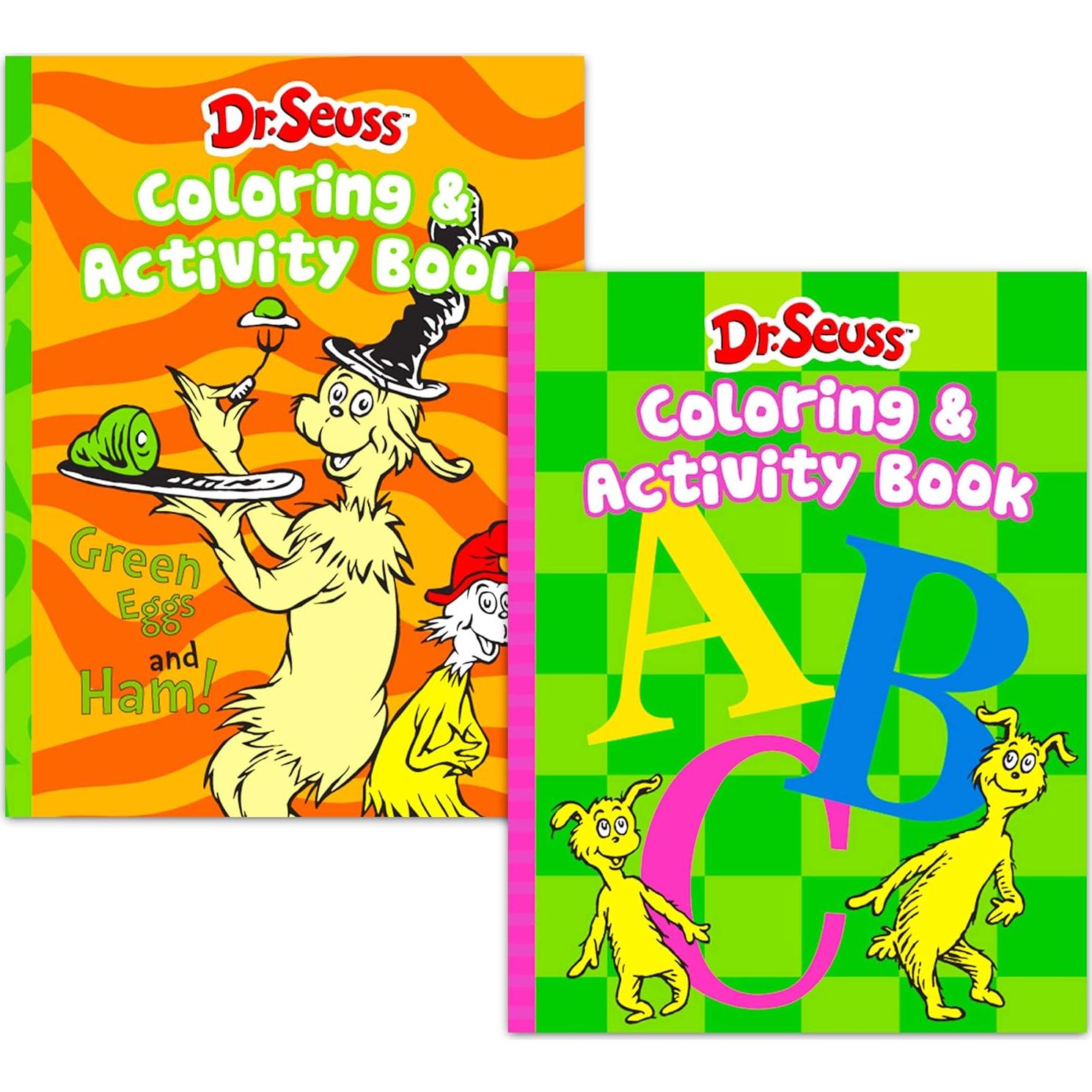 Set de Libros para Colorear Dr. Seuss - 4 Piezas con Actividades