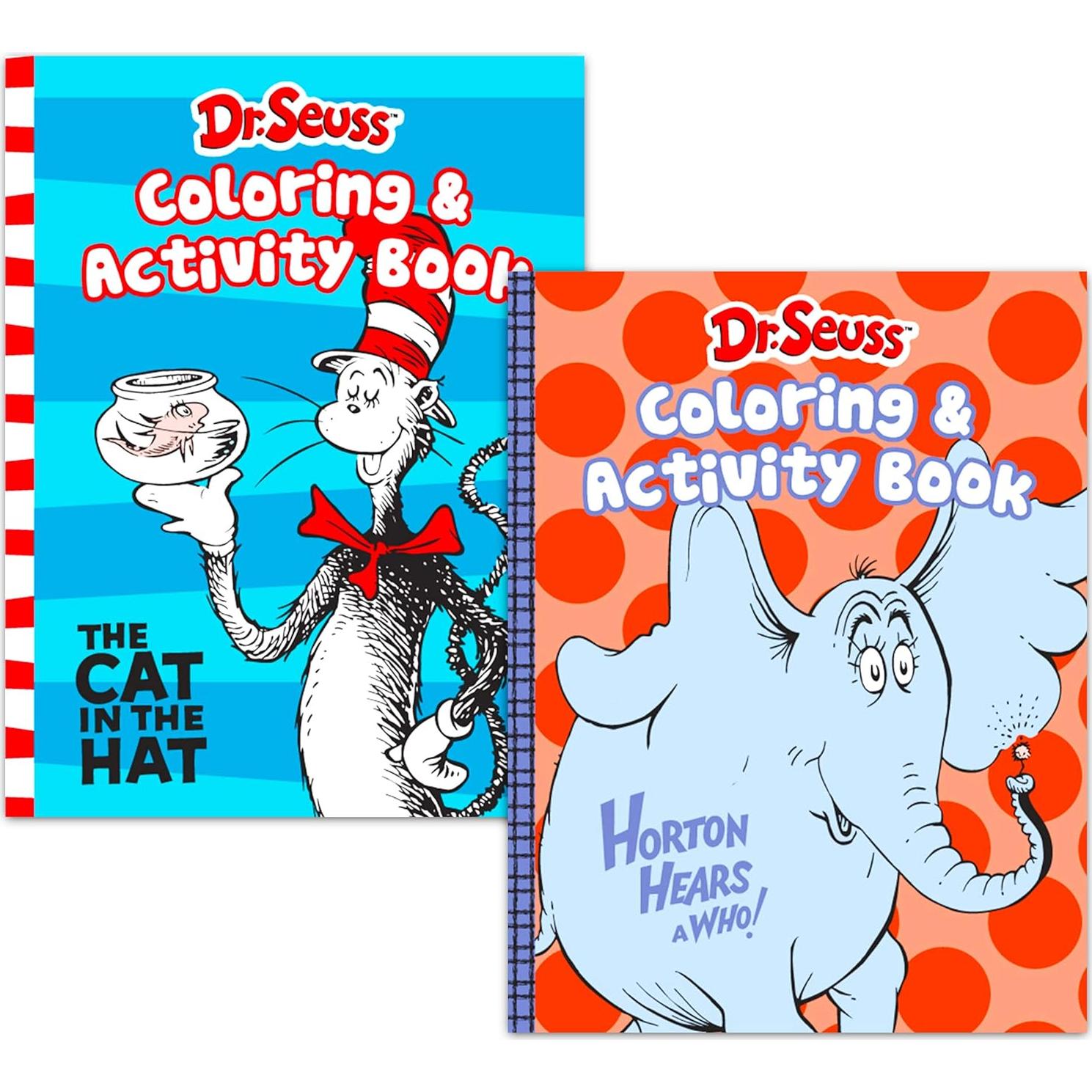 Set de Libros para Colorear Dr. Seuss - 4 Piezas con Actividades