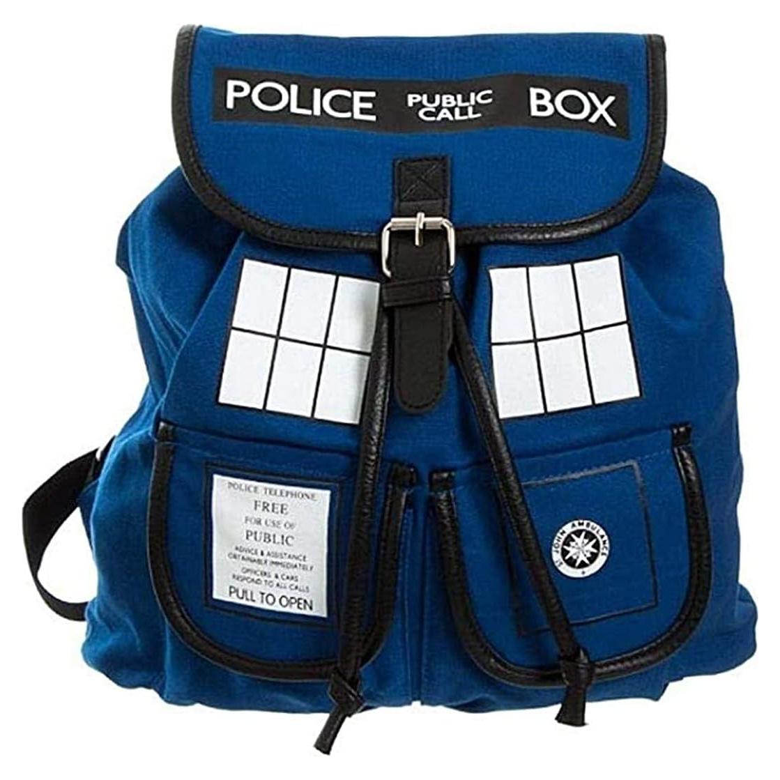 Mochila Tardis Policía Doctor Who Unisex Ajustable
